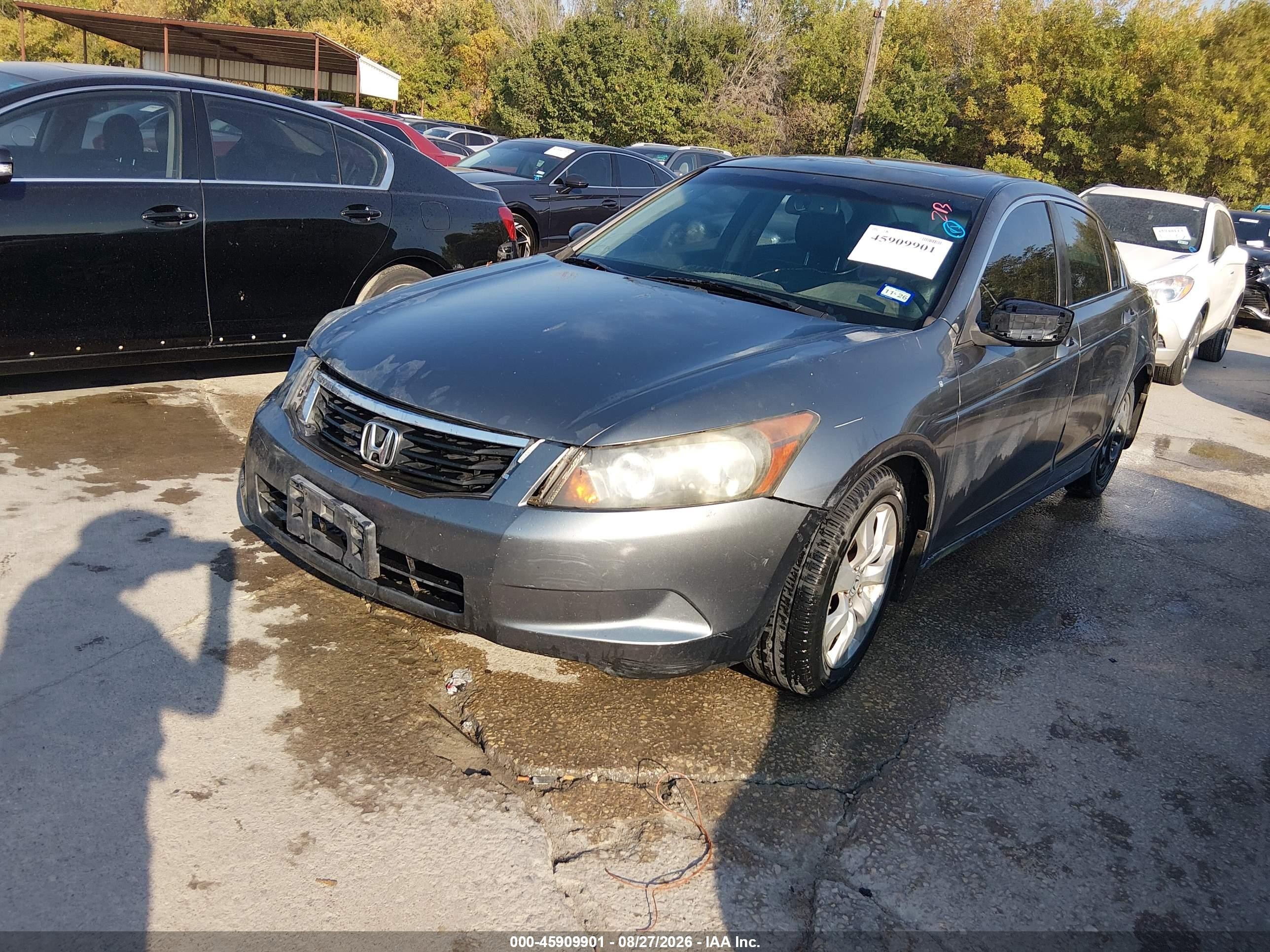 2008 Honda Accord 2.4 Ex-l Gray vin: JHMCP26878C012706