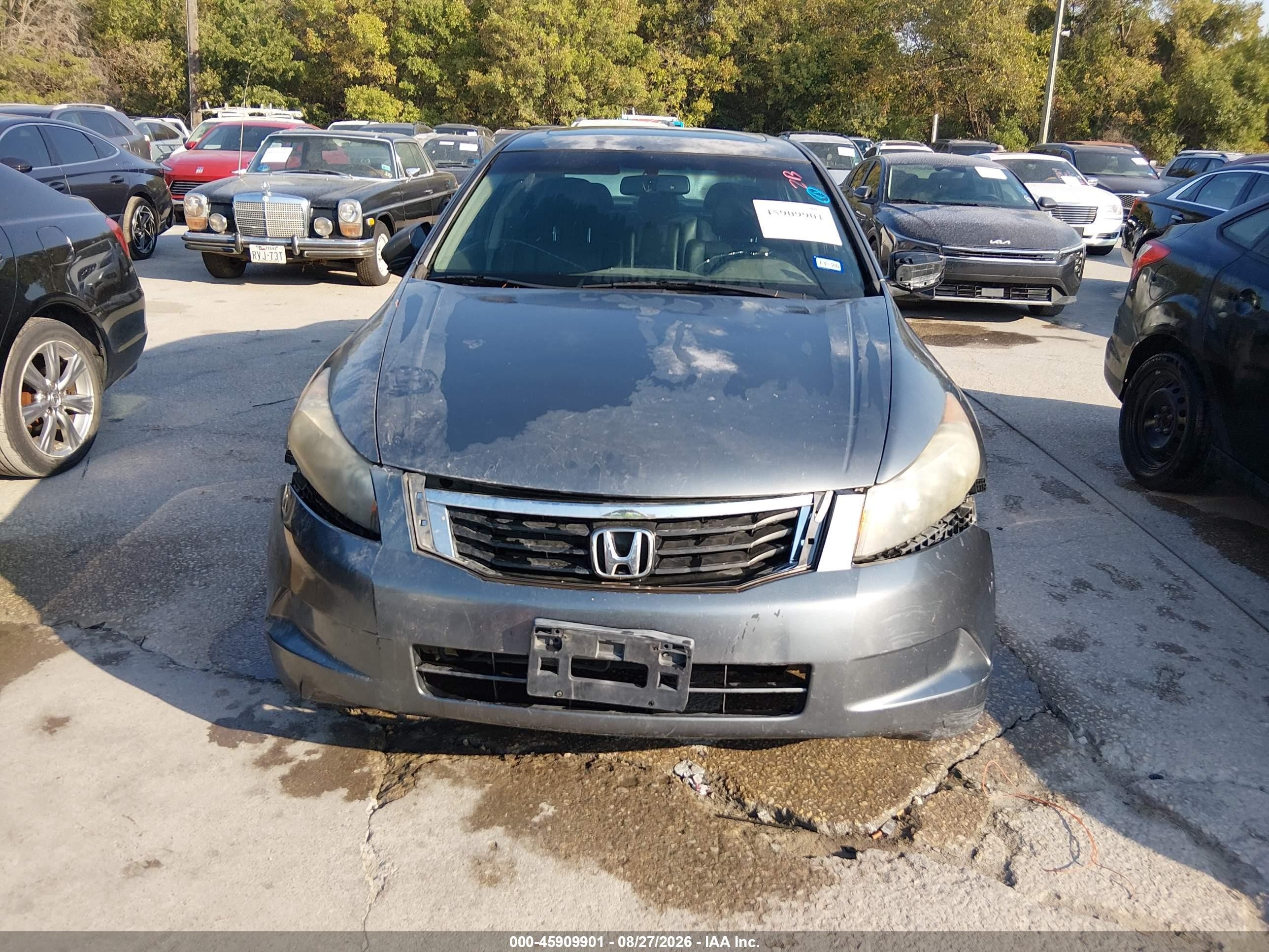 2008 Honda Accord 2.4 Ex-l Gray vin: JHMCP26878C012706