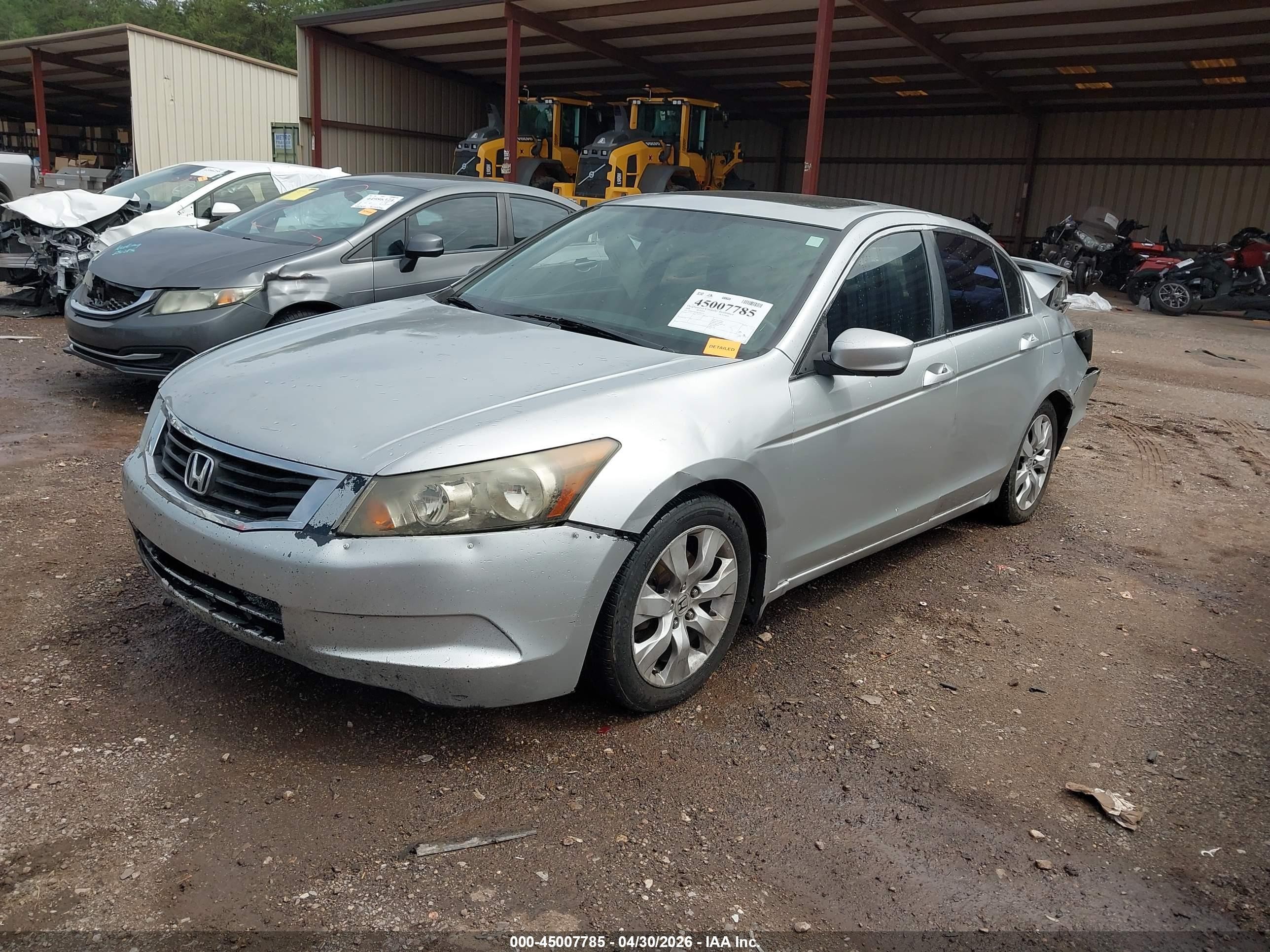 2008 Honda Accord 2.4 Ex-l Серебряный vin: JHMCP26878C026539