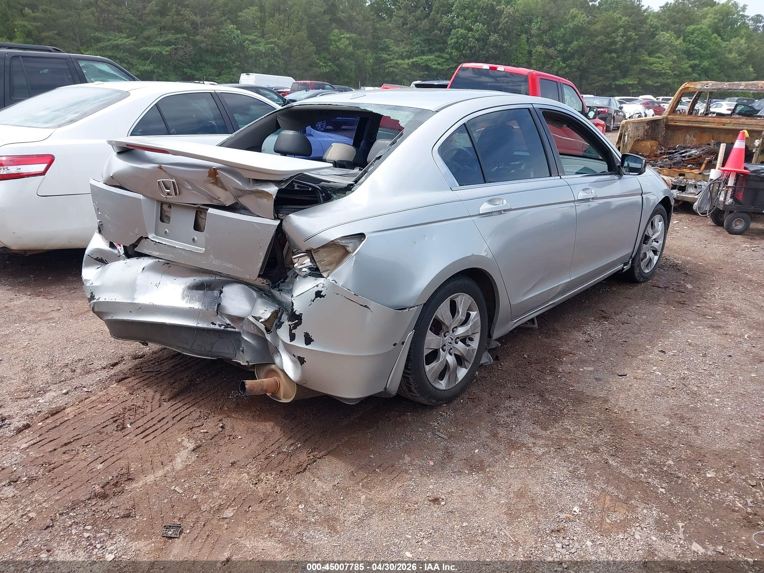 2008 Honda Accord 2.4 Ex-l Серебряный vin: JHMCP26878C026539