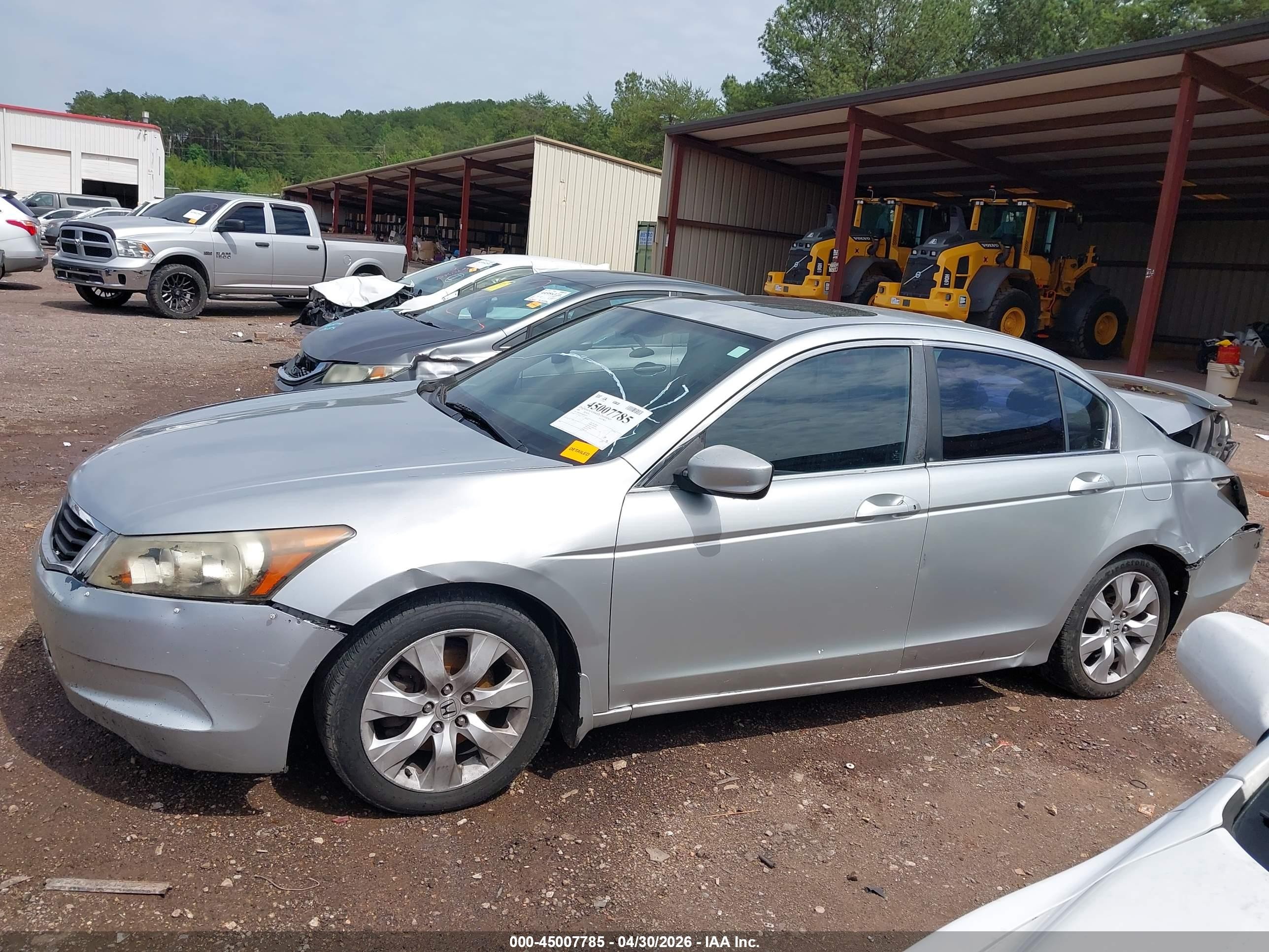 2008 Honda Accord 2.4 Ex-l Серебряный vin: JHMCP26878C026539