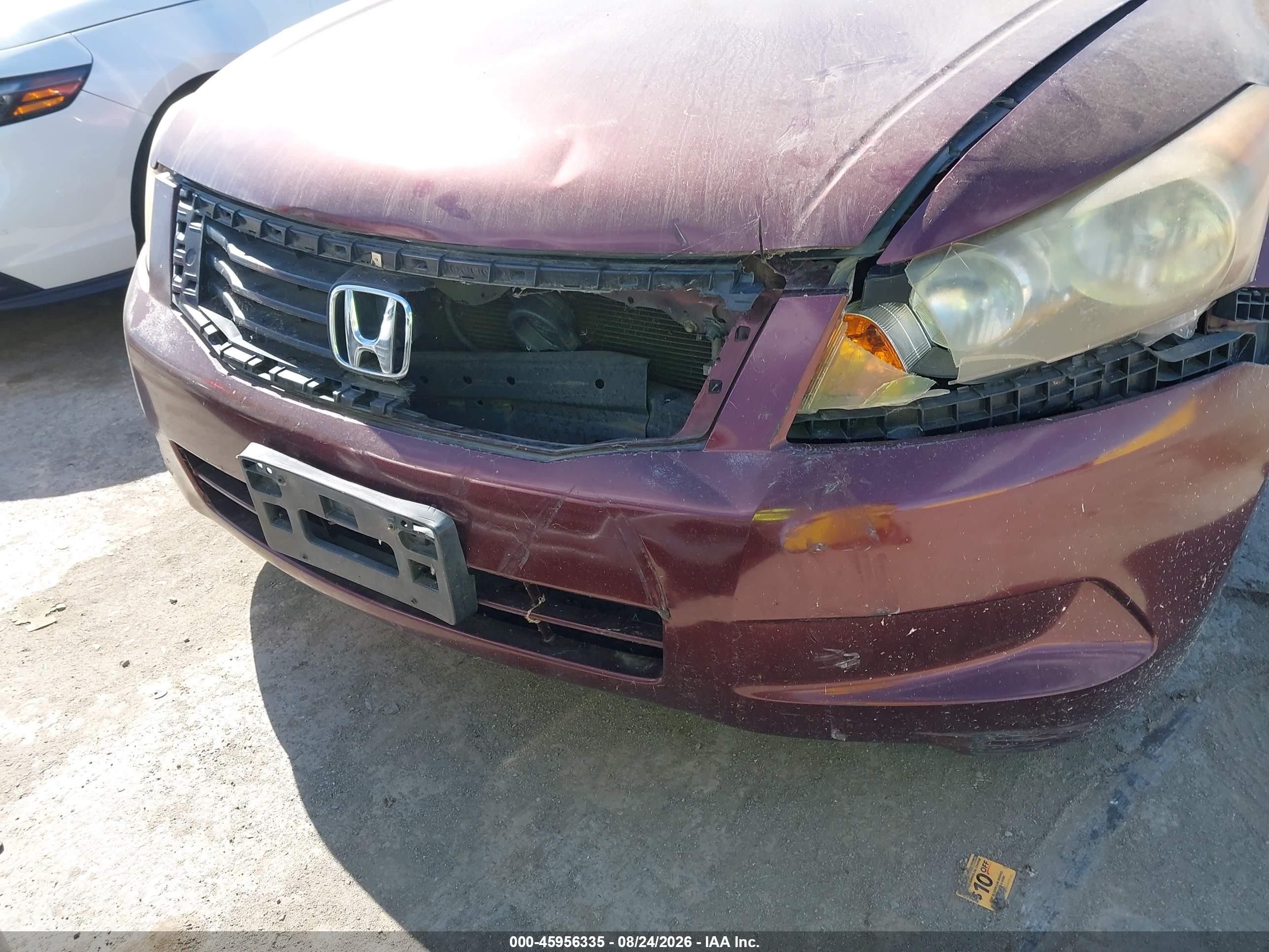2008 Honda Accord 2.4 Ex-l Бордовый vin: JHMCP26878C043230