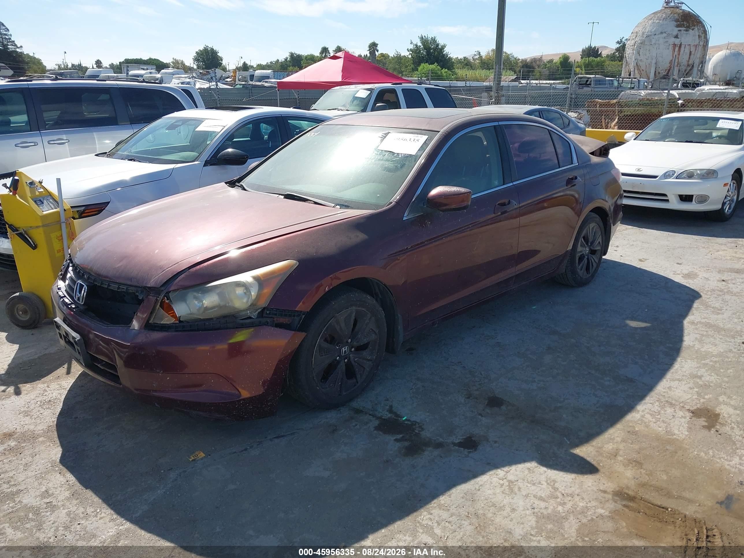 2008 Honda Accord 2.4 Ex-l Бордовый vin: JHMCP26878C043230