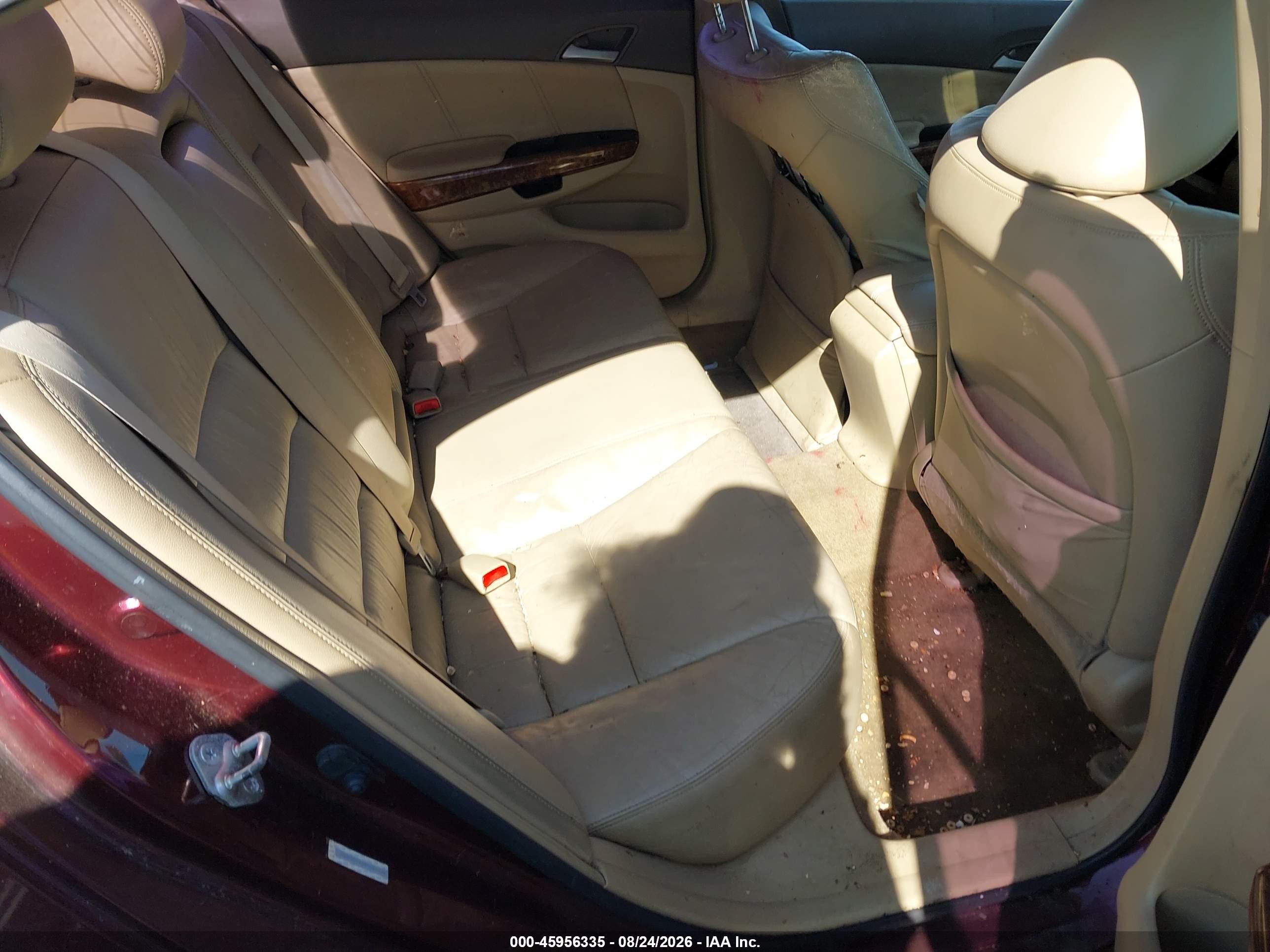 2008 Honda Accord 2.4 Ex-l Бордовый vin: JHMCP26878C043230