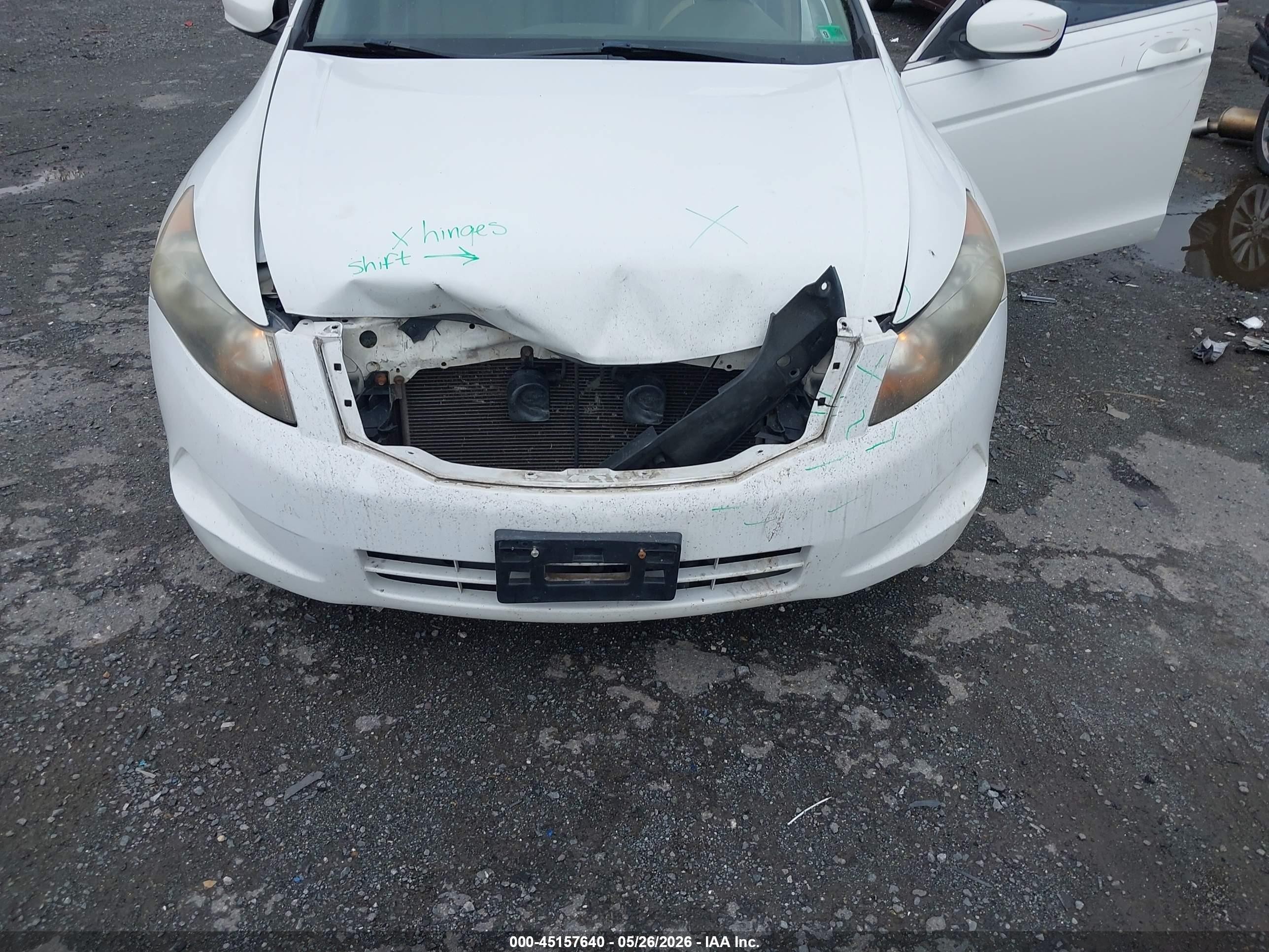 2008 Honda Accord 2.4 Ex-l Белый vin: JHMCP26878C059007