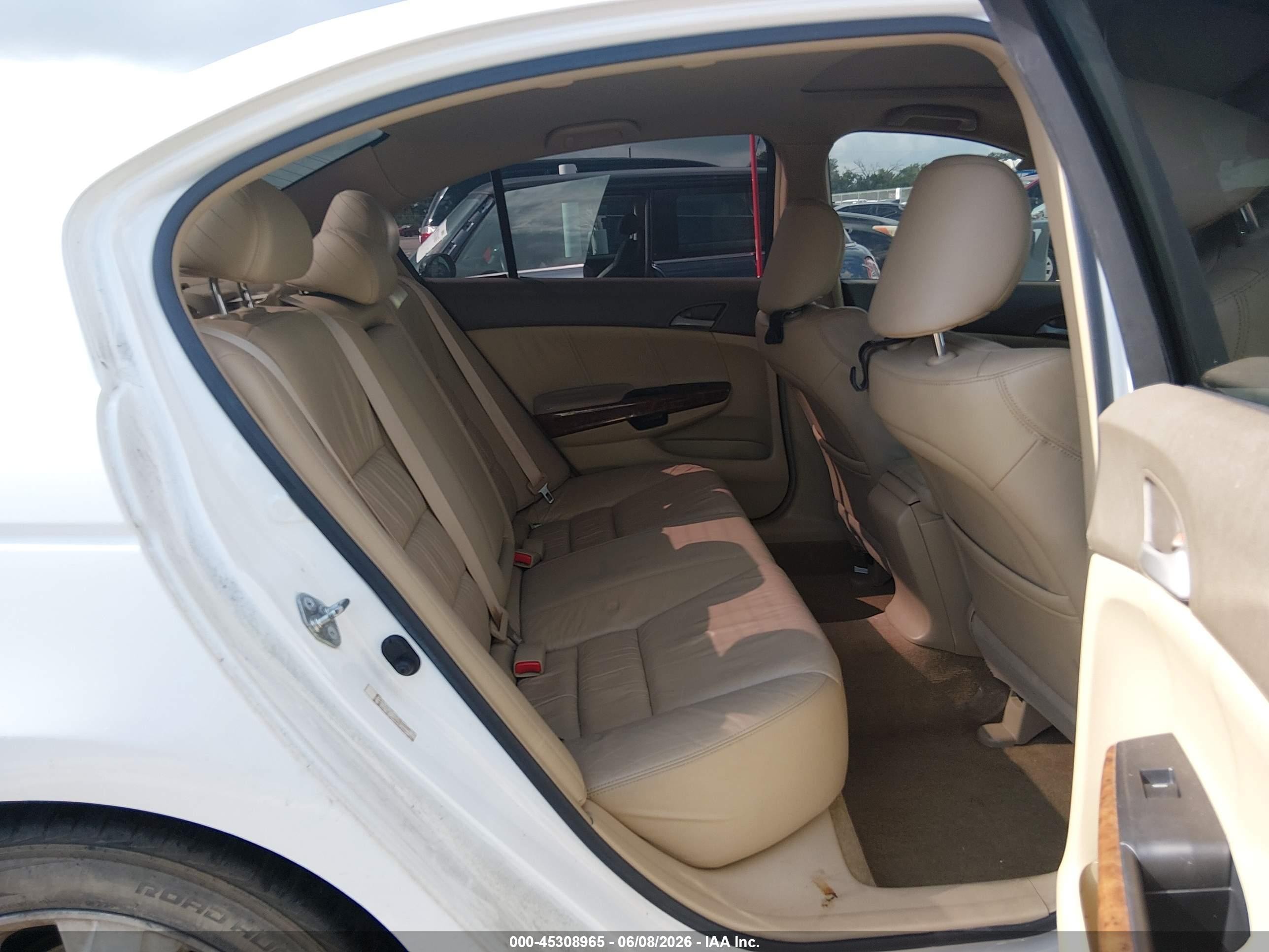 2008 Honda Accord 2.4 Ex-l White vin: JHMCP26878C068970