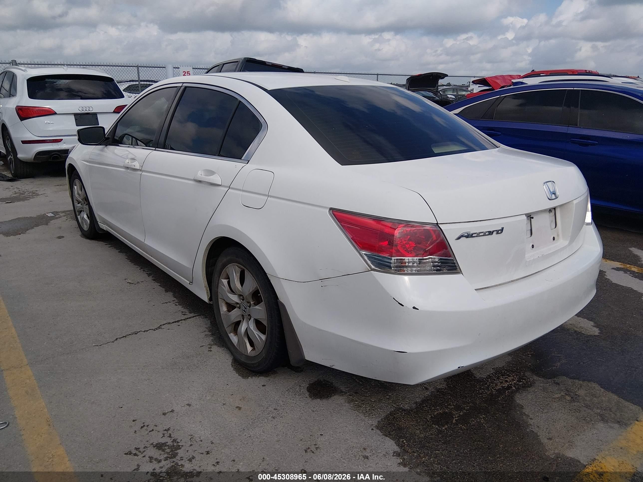 2008 Honda Accord 2.4 Ex-l White vin: JHMCP26878C068970