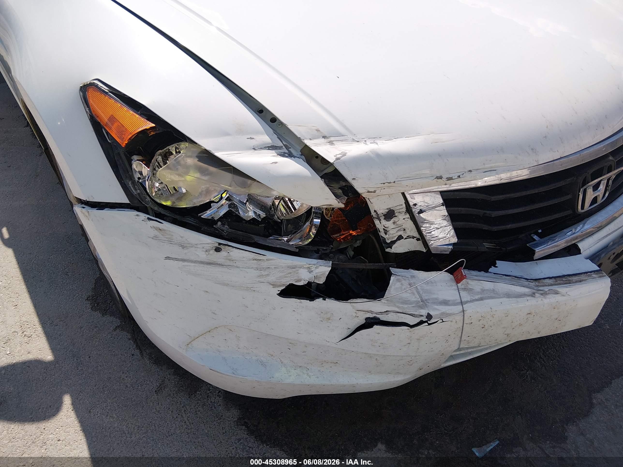 2008 Honda Accord 2.4 Ex-l White vin: JHMCP26878C068970