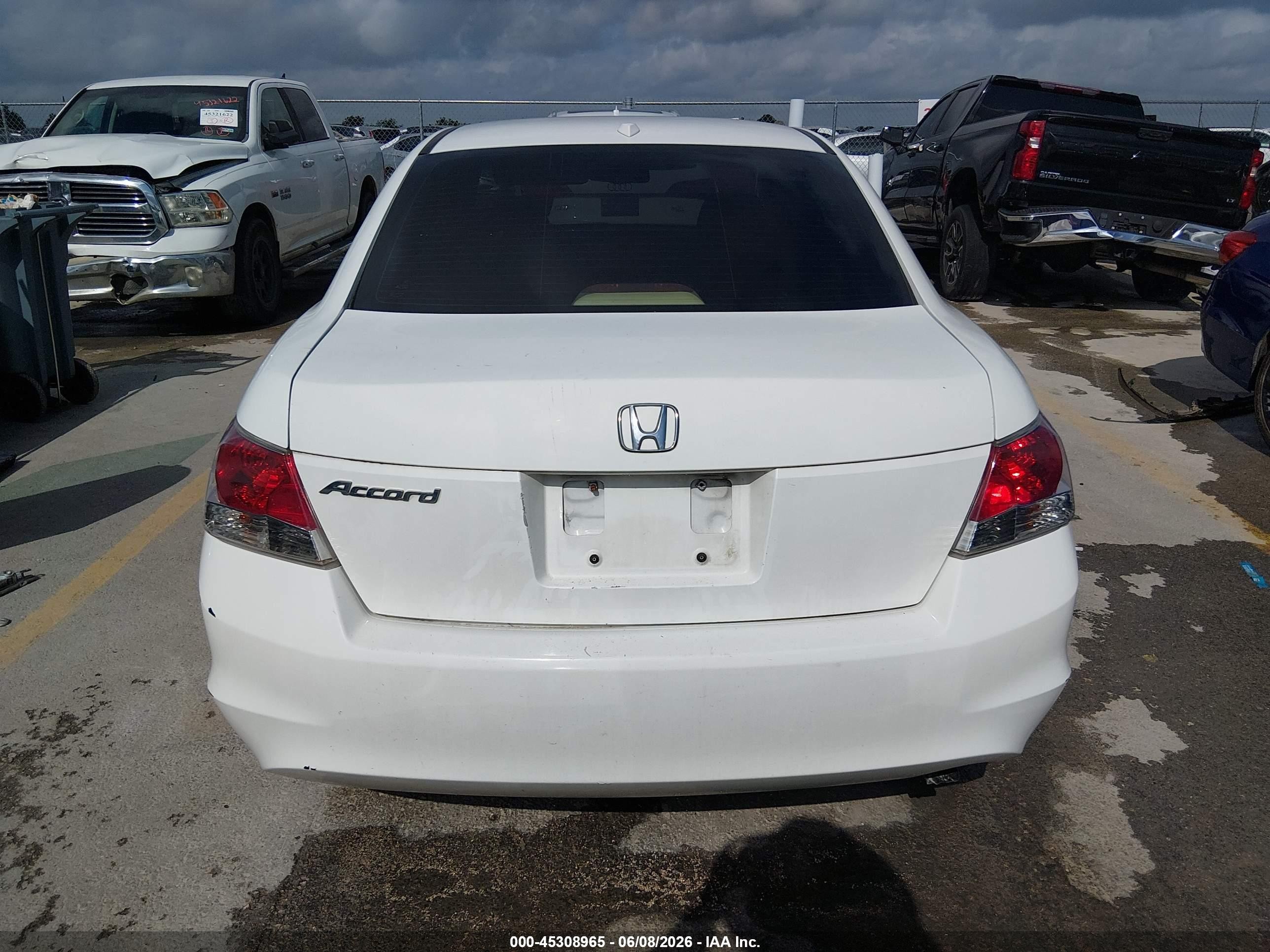 2008 Honda Accord 2.4 Ex-l White vin: JHMCP26878C068970