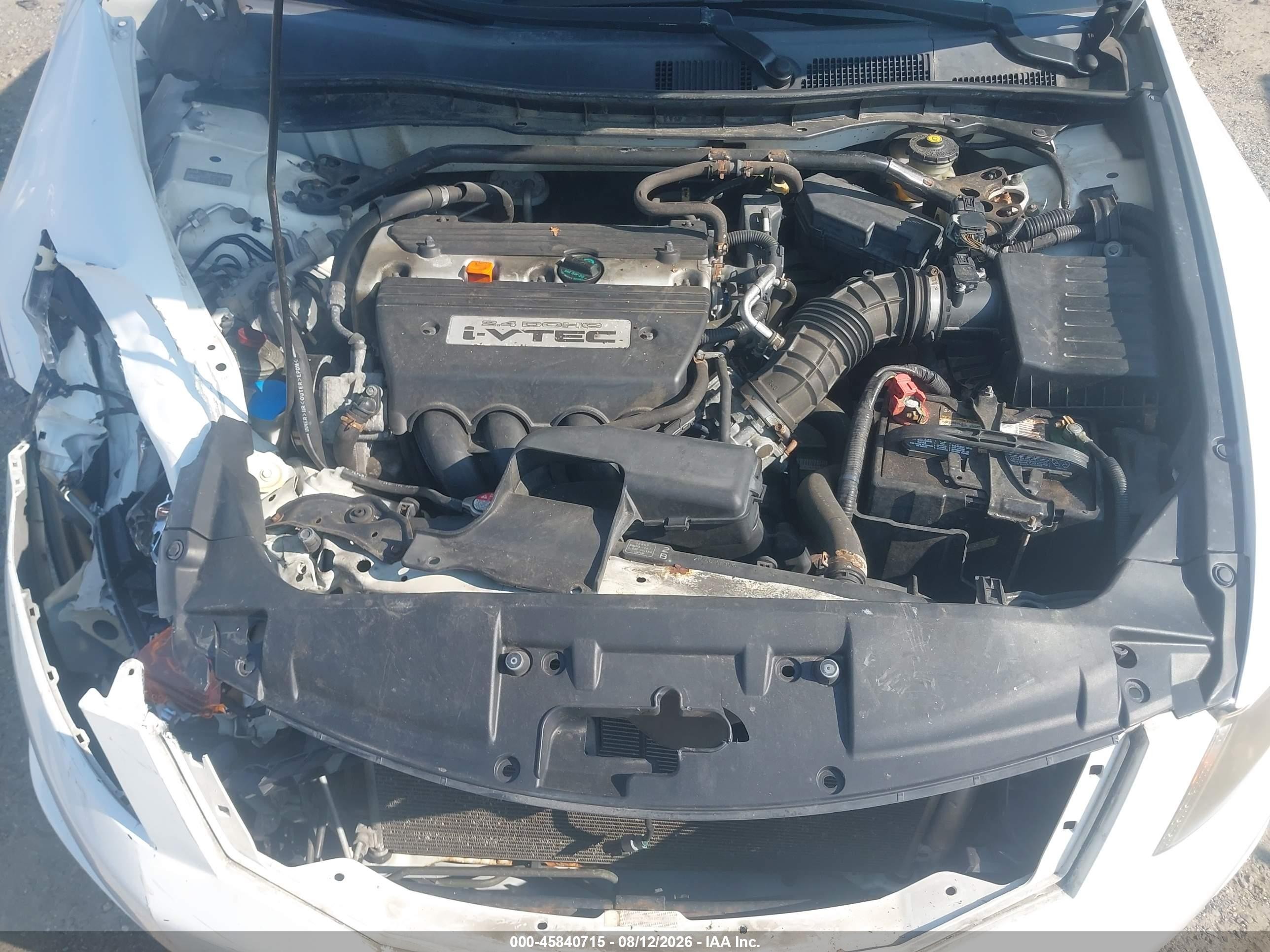 2008 Honda Accord 2.4 Ex-l White vin: JHMCP26888C009975