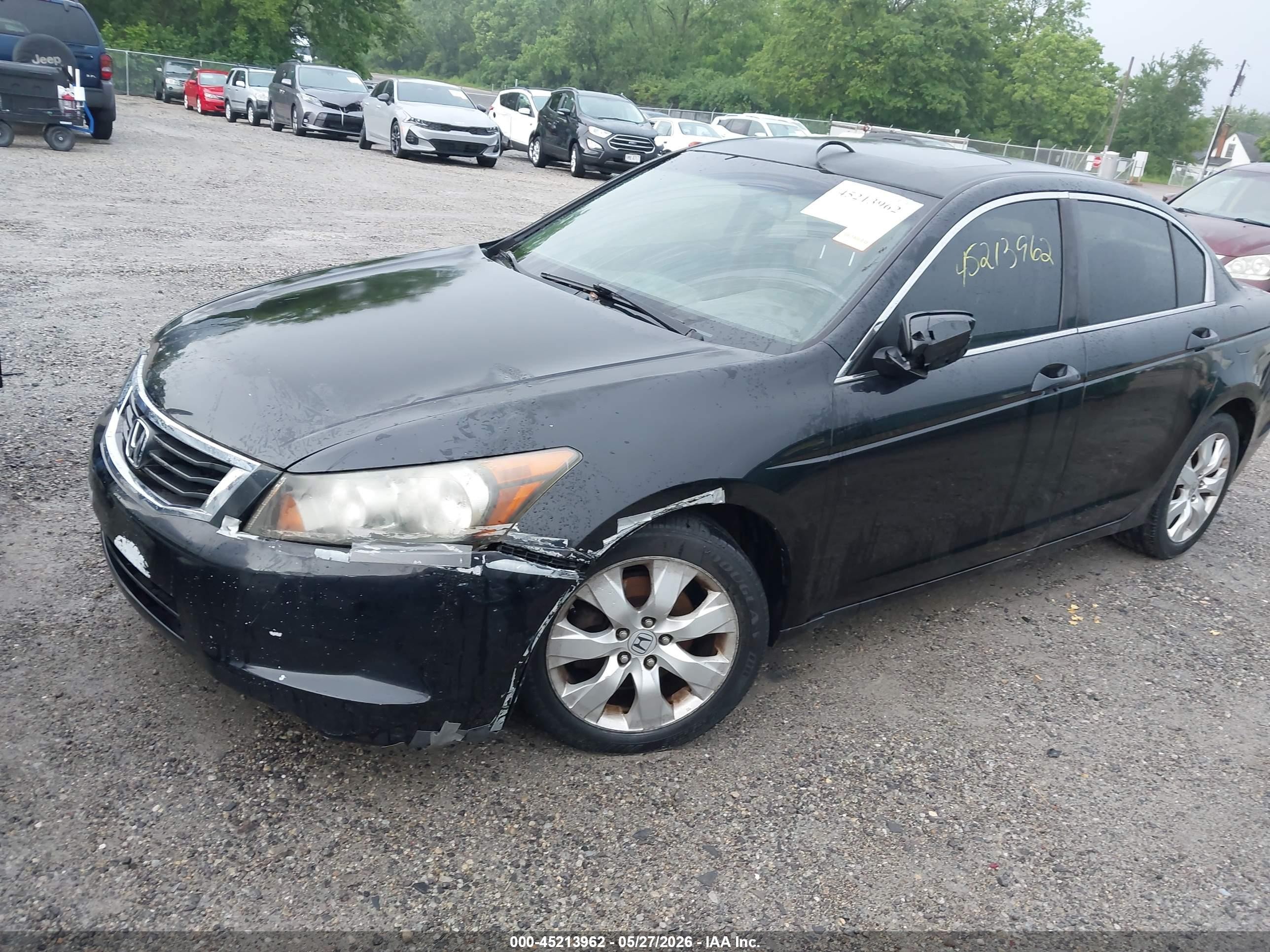 2008 Honda Accord 2.4 Ex-l Black vin: JHMCP26888C024198