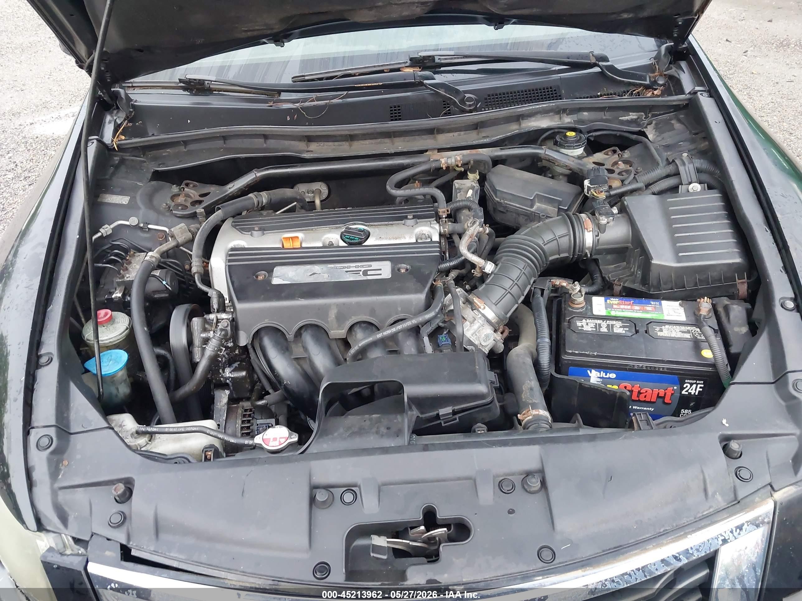 2008 Honda Accord 2.4 Ex-l Black vin: JHMCP26888C024198