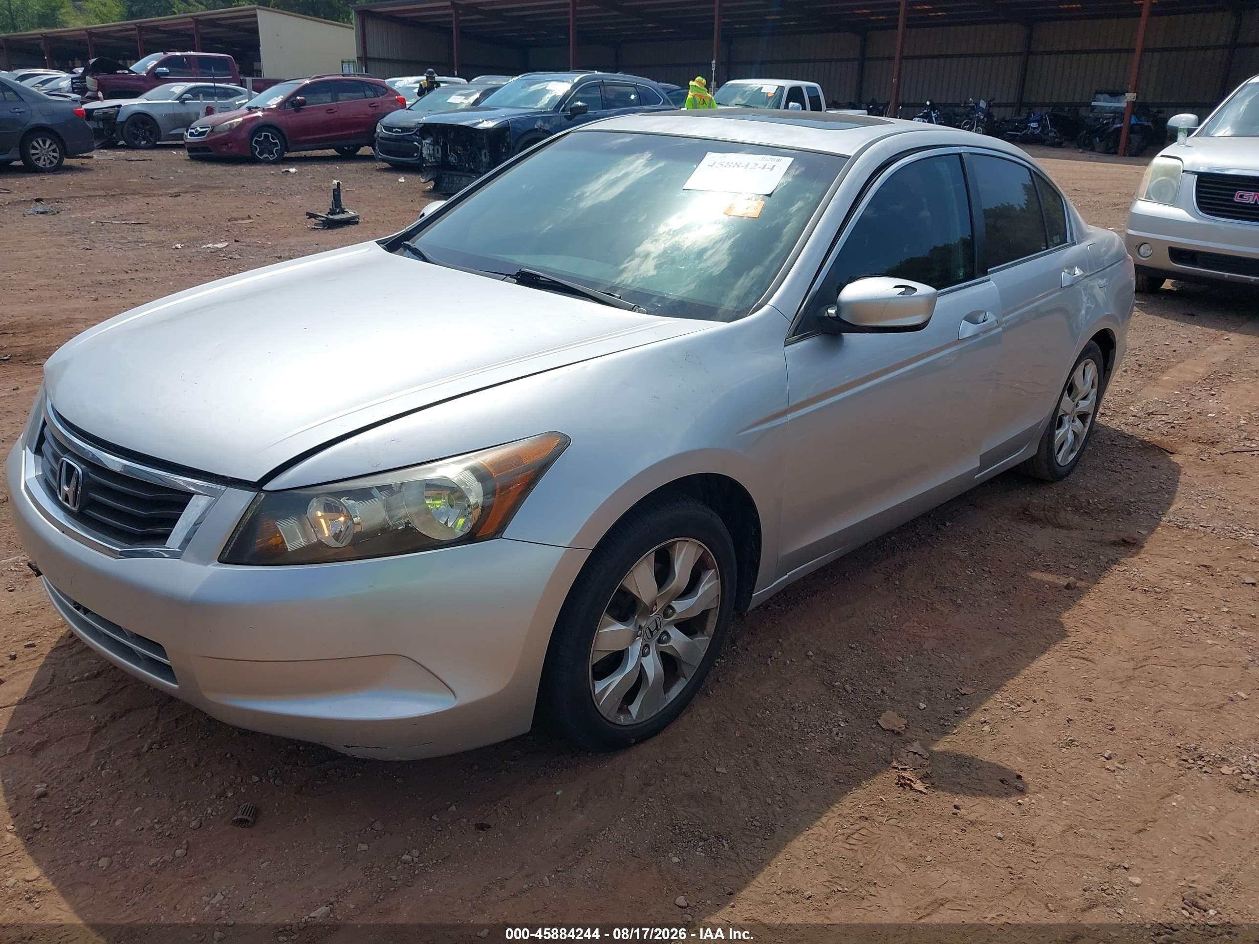 2008 Honda Accord Exl Silver vin: JHMCP26888C039042