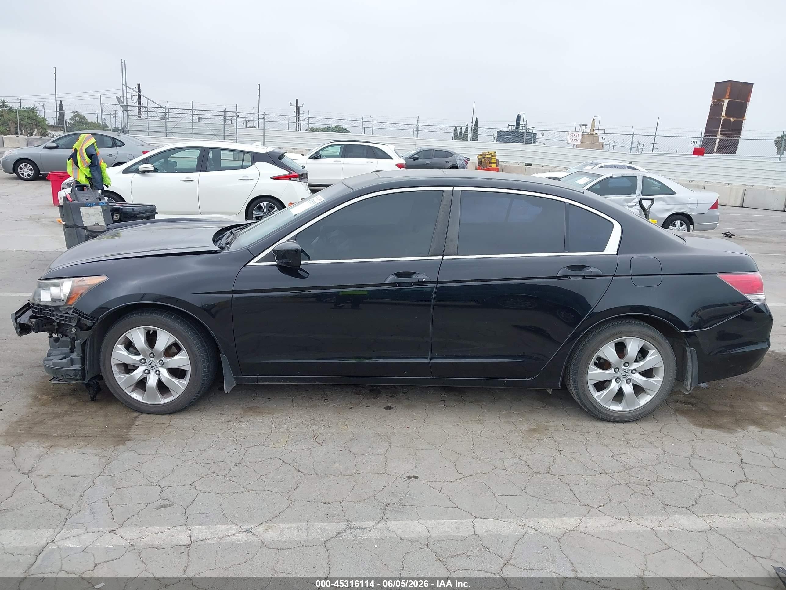 2008 Honda Accord 2.4 Ex-l Black vin: JHMCP26888C064832
