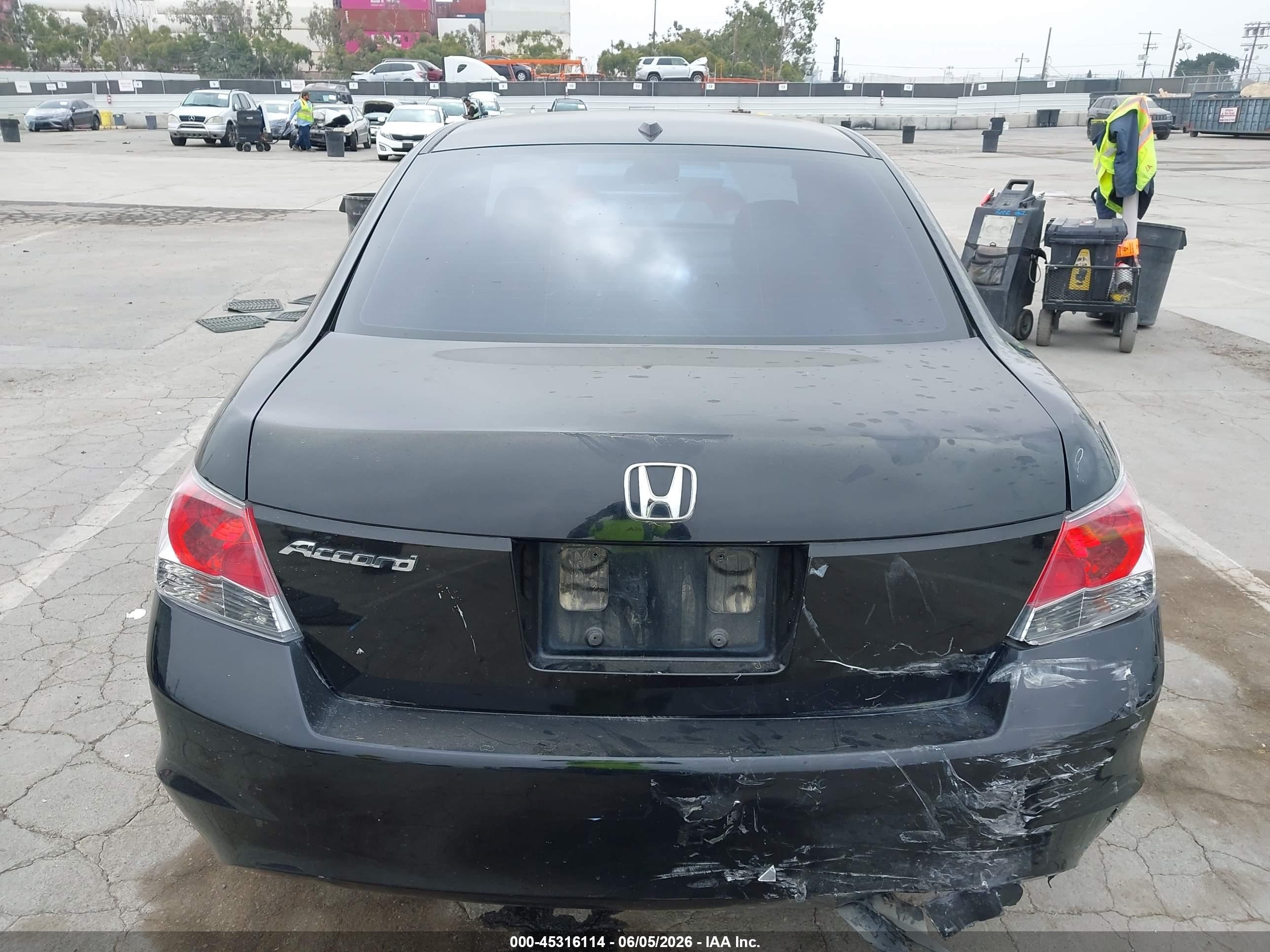 2008 Honda Accord 2.4 Ex-l Black vin: JHMCP26888C064832