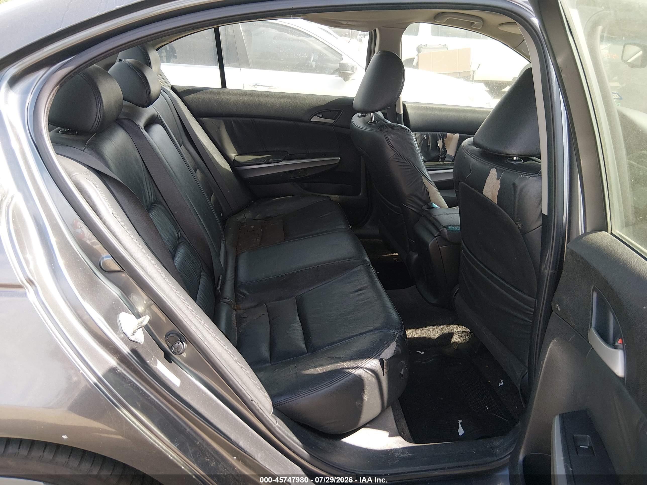 2008 Honda Accord 2.4 Ex-l Gray vin: JHMCP26888C078309