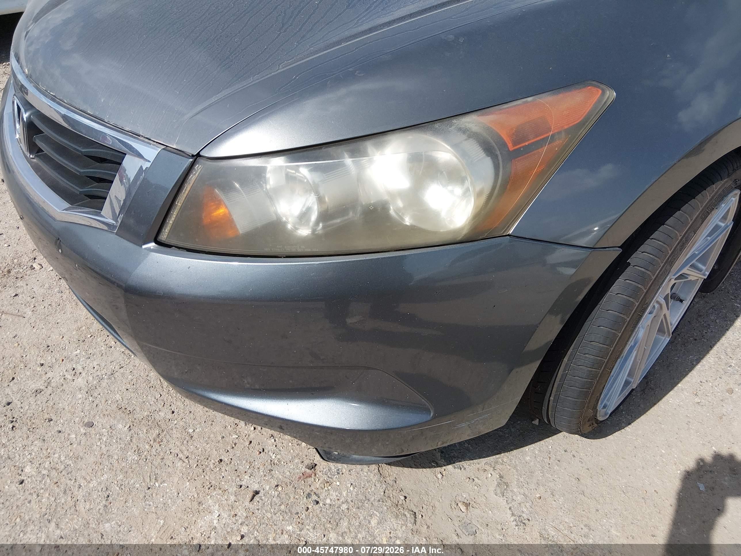 2008 Honda Accord 2.4 Ex-l Gray vin: JHMCP26888C078309