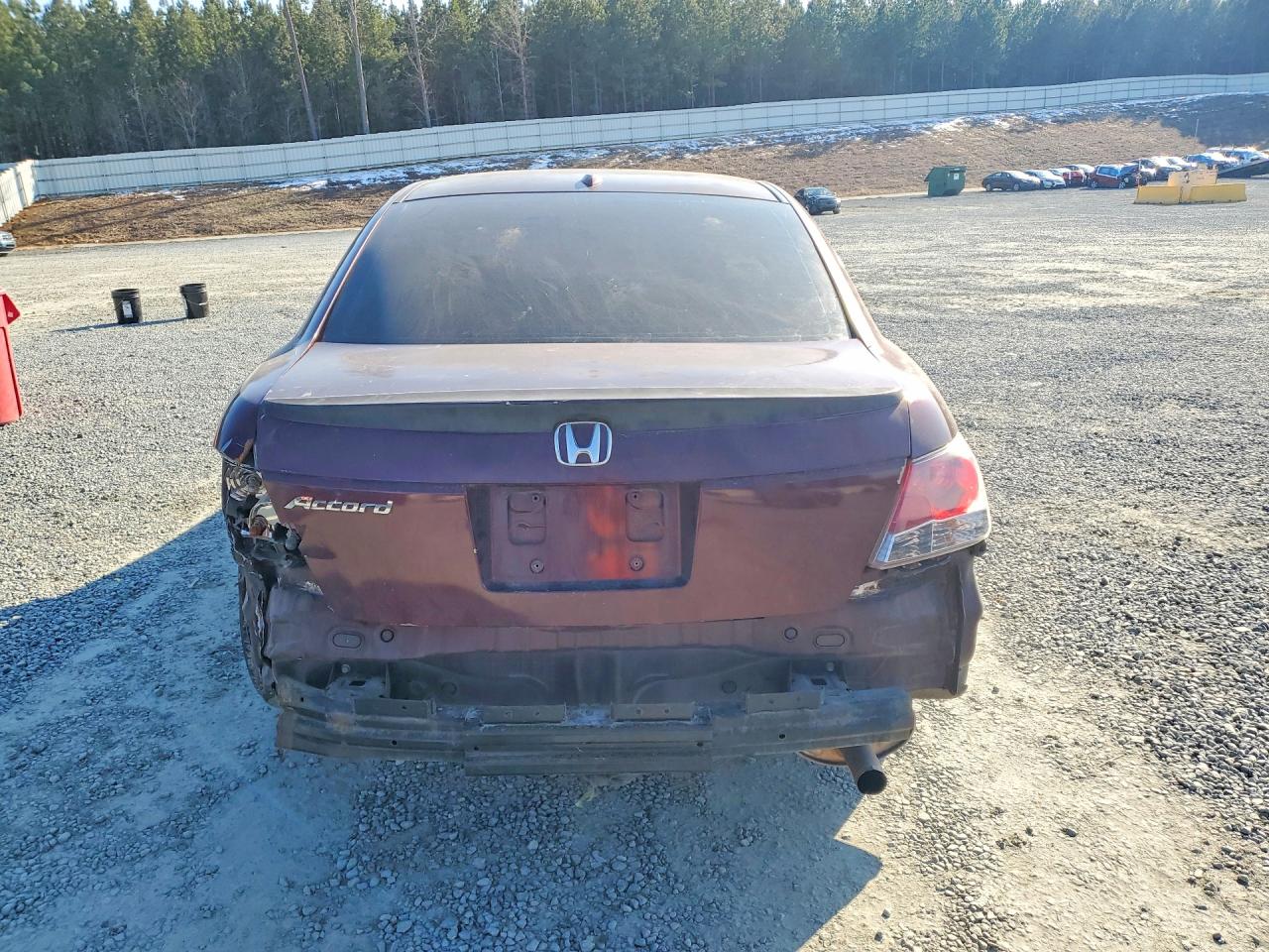 2008 Honda Accord Exl Burgundy vin: JHMCP26898C002114