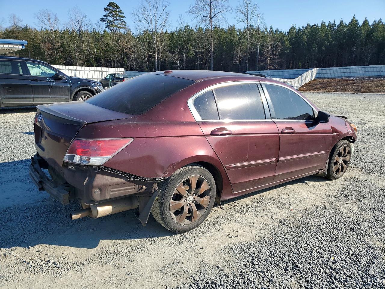2008 Honda Accord Exl Burgundy vin: JHMCP26898C002114