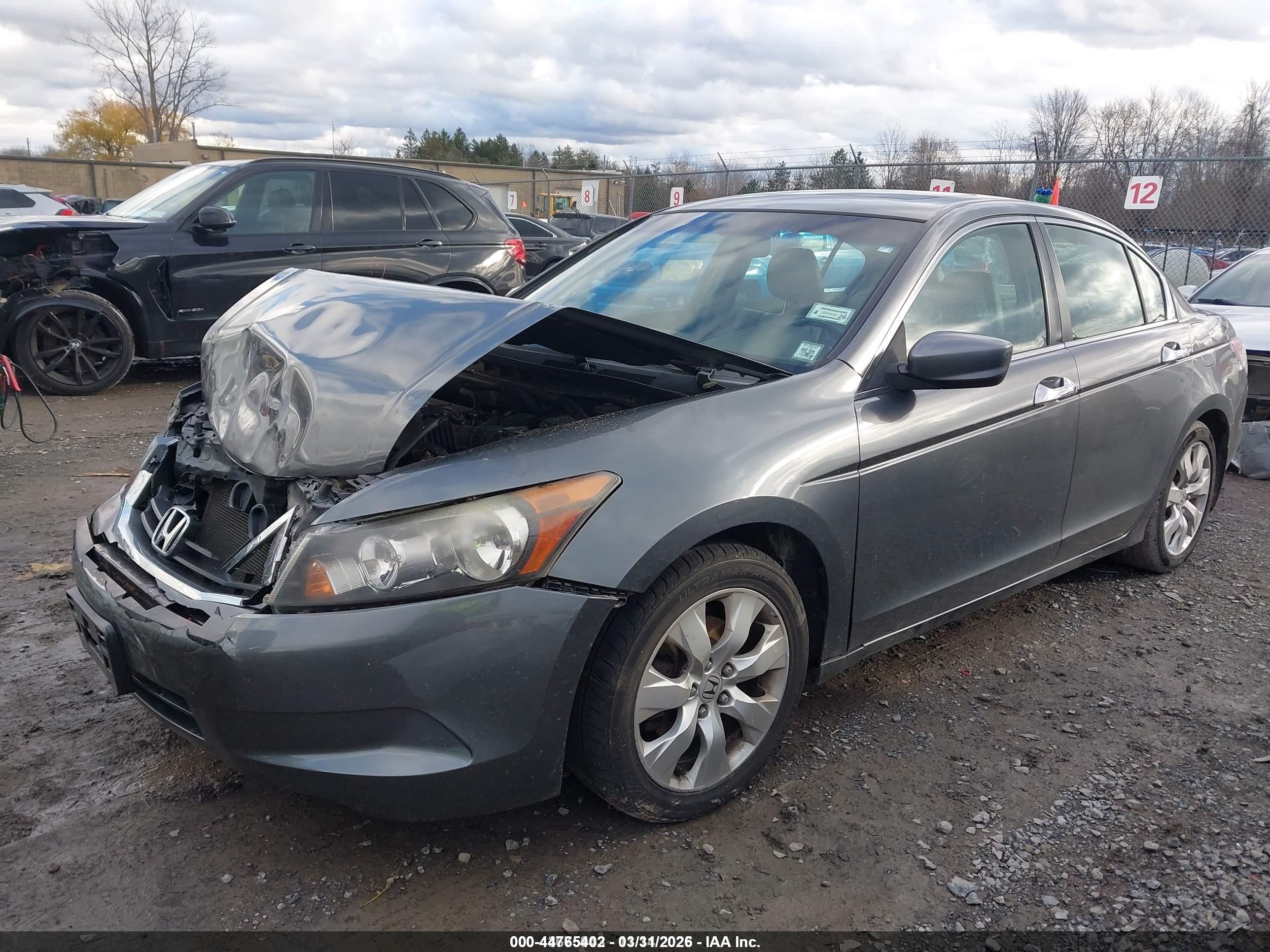 2008 Honda Accord 2.4 Ex-l Серый vin: JHMCP26898C002243