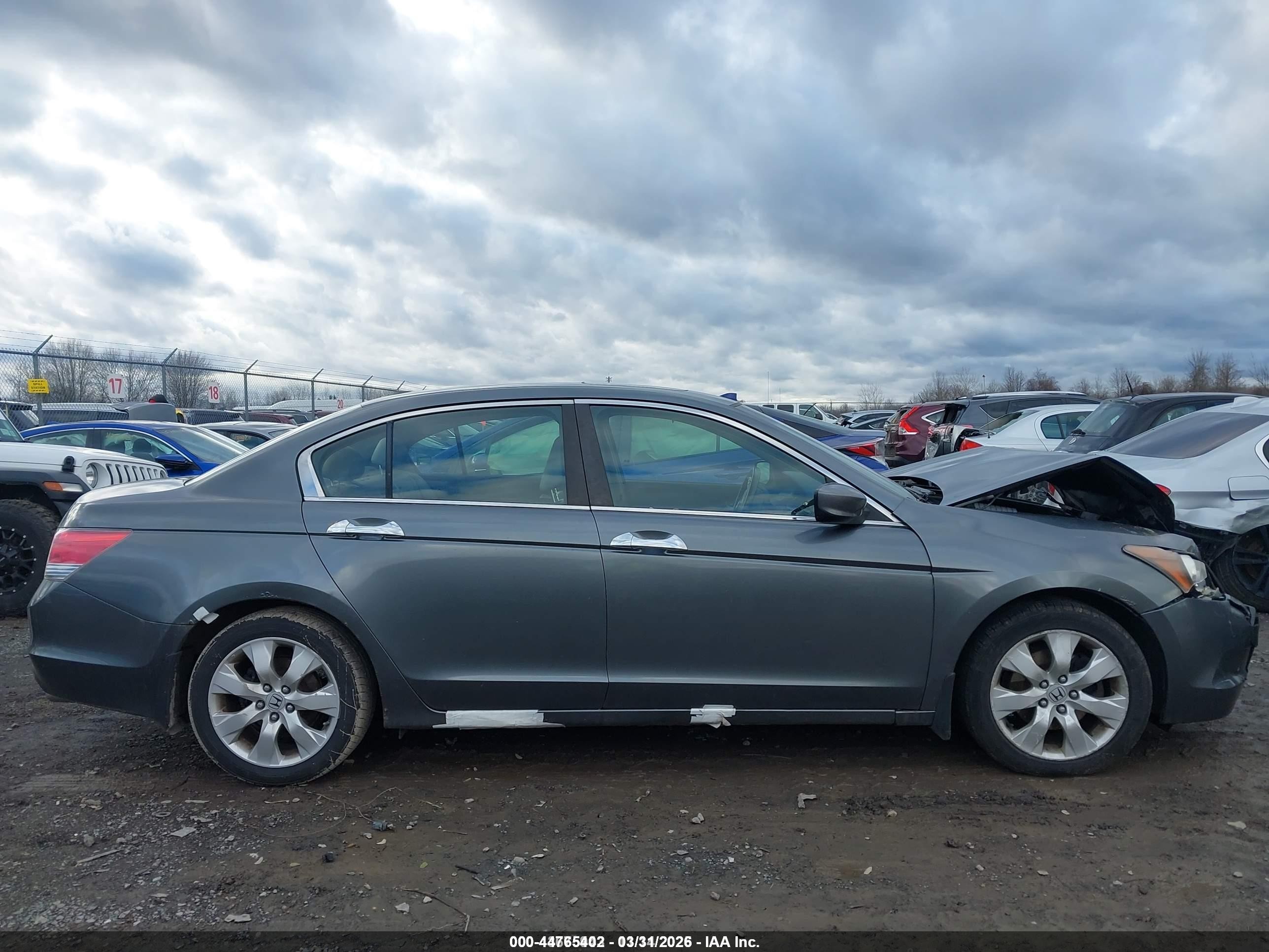 2008 Honda Accord 2.4 Ex-l Серый vin: JHMCP26898C002243