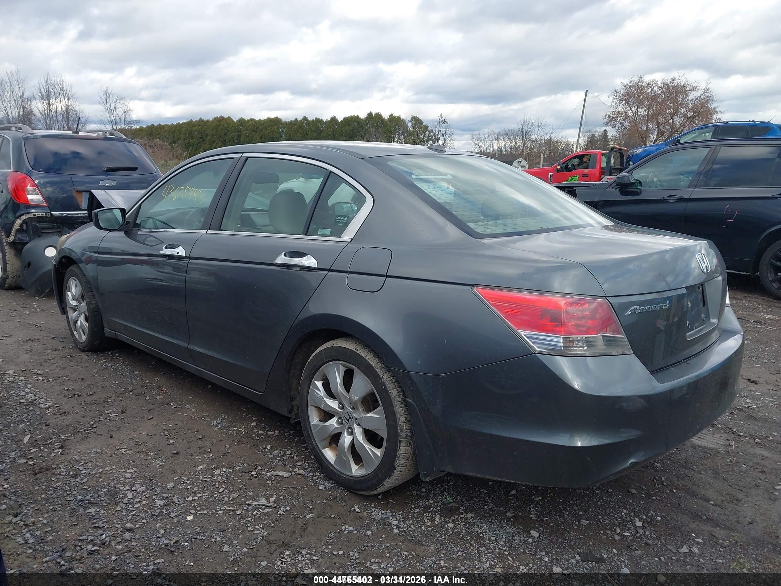 2008 Honda Accord 2.4 Ex-l Серый vin: JHMCP26898C002243