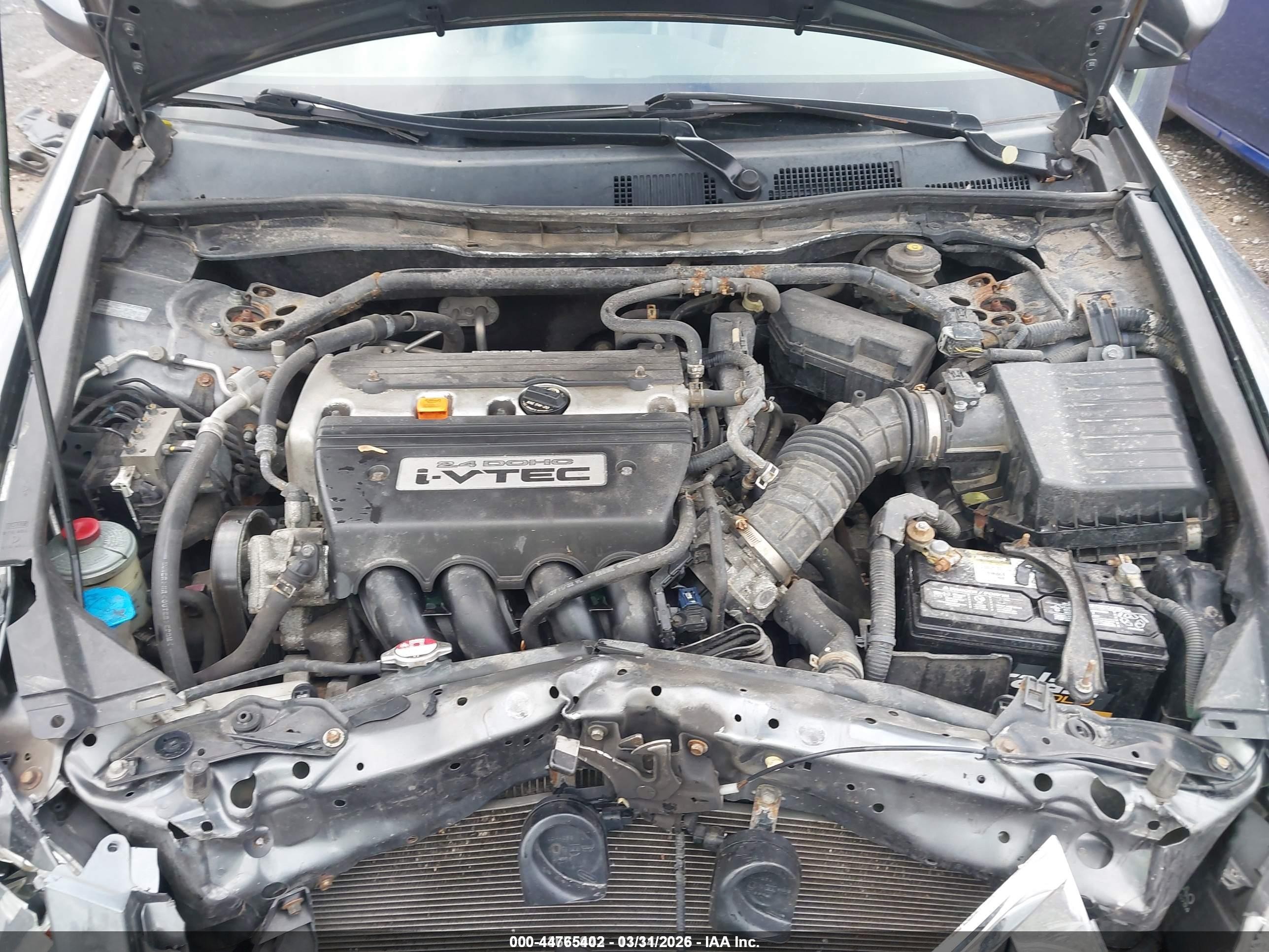 2008 Honda Accord 2.4 Ex-l Серый vin: JHMCP26898C002243