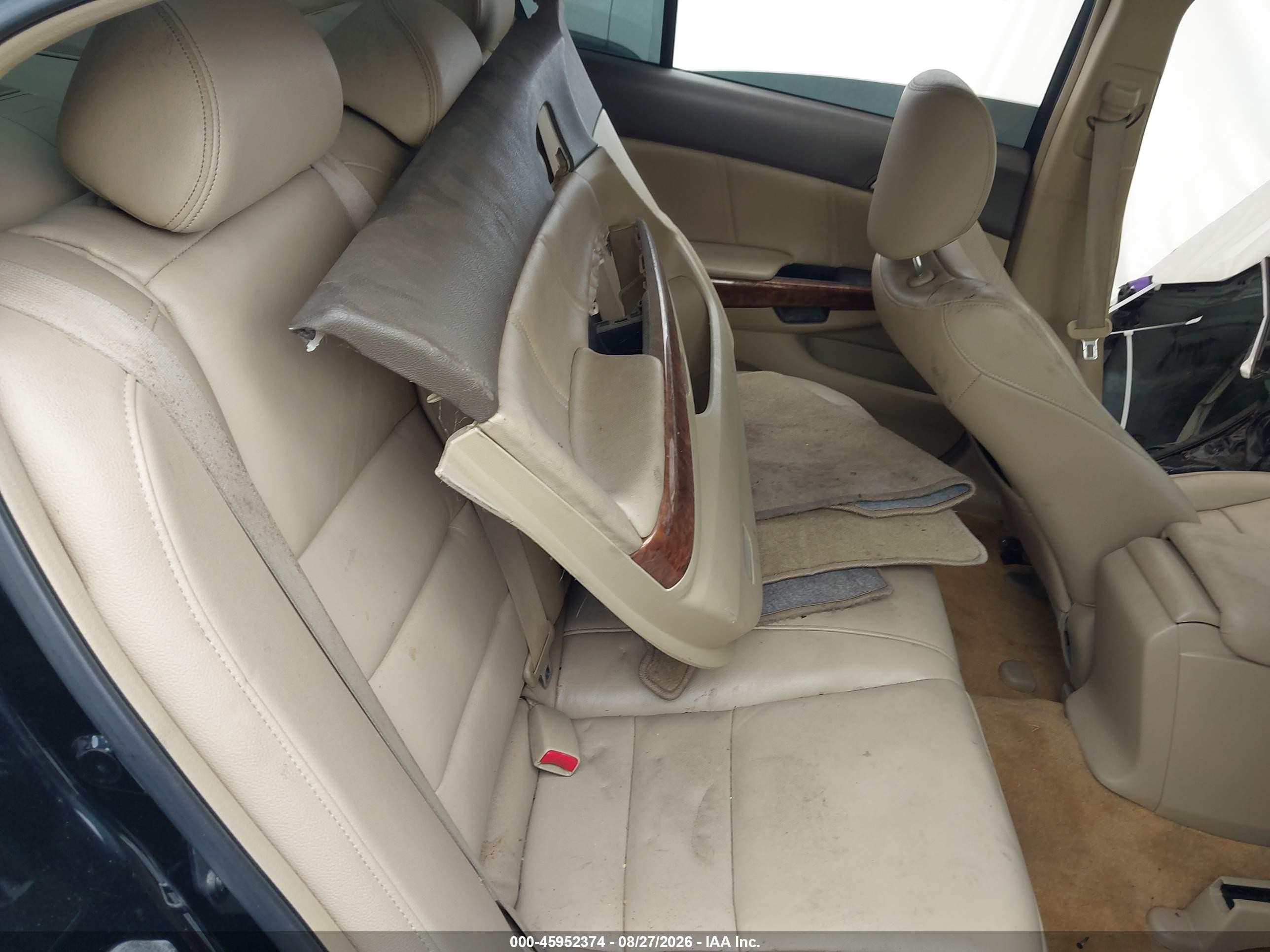 2008 Honda Accord 2.4 Ex-l Black vin: JHMCP26898C004865