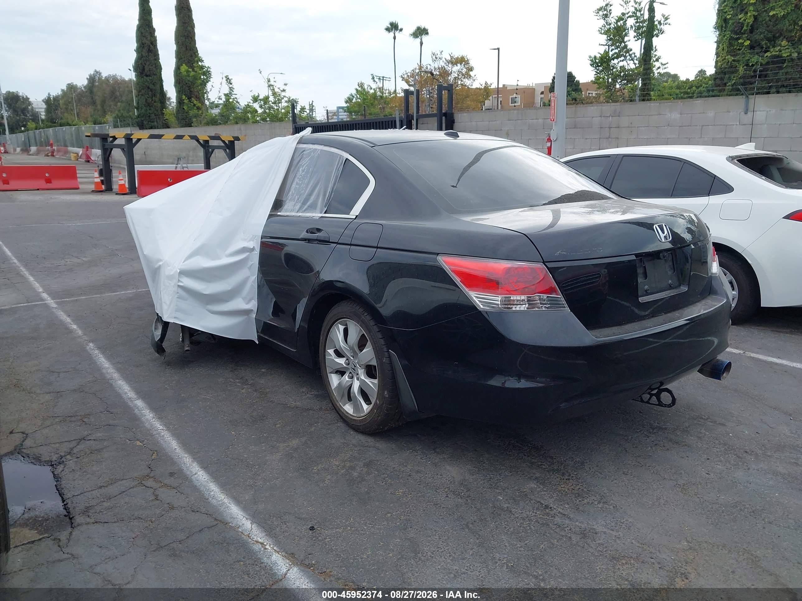 2008 Honda Accord 2.4 Ex-l Black vin: JHMCP26898C004865