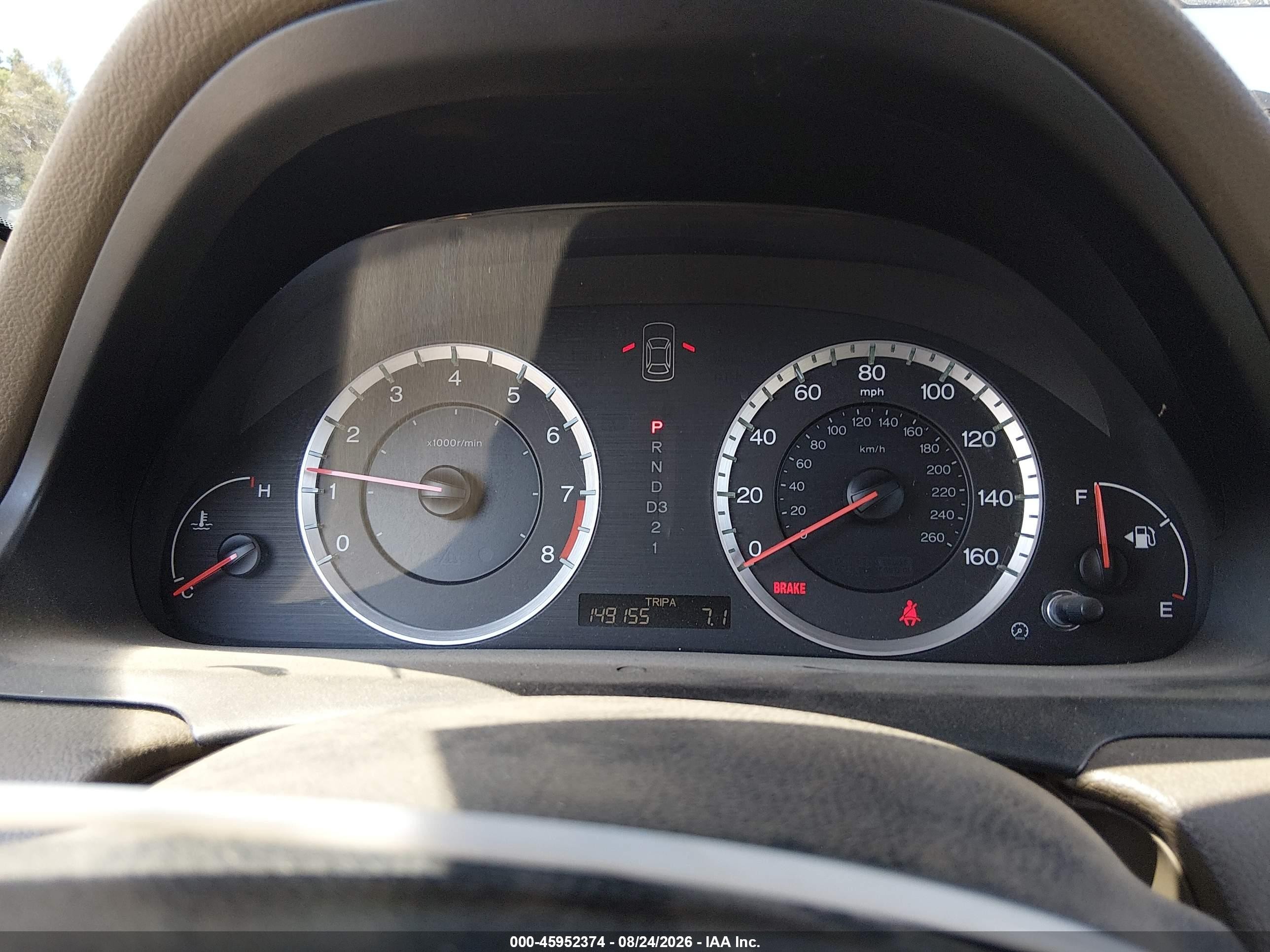 2008 Honda Accord 2.4 Ex-l Black vin: JHMCP26898C004865