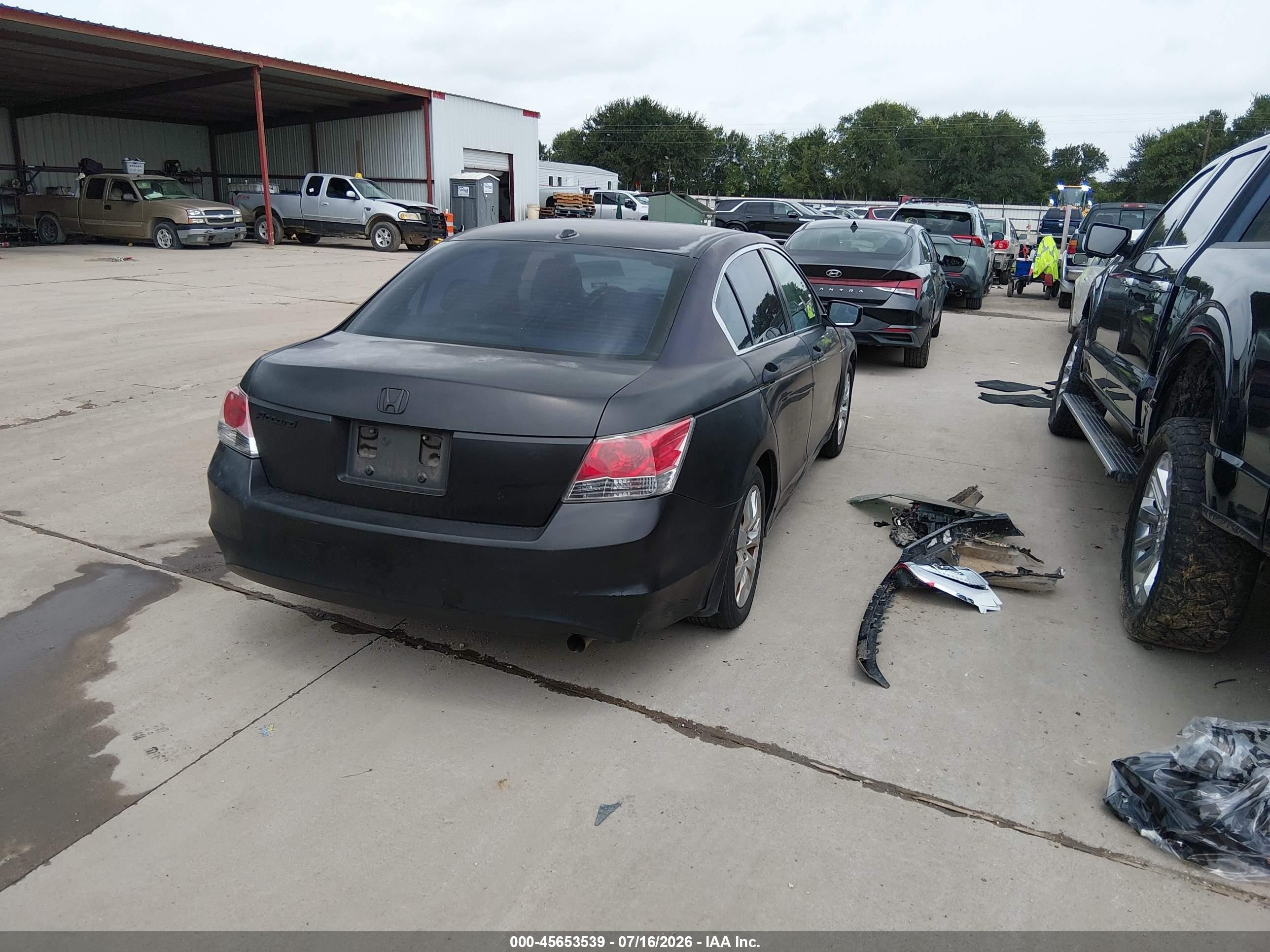 2008 Honda Accord 2.4 Ex-l Black vin: JHMCP26898C036439