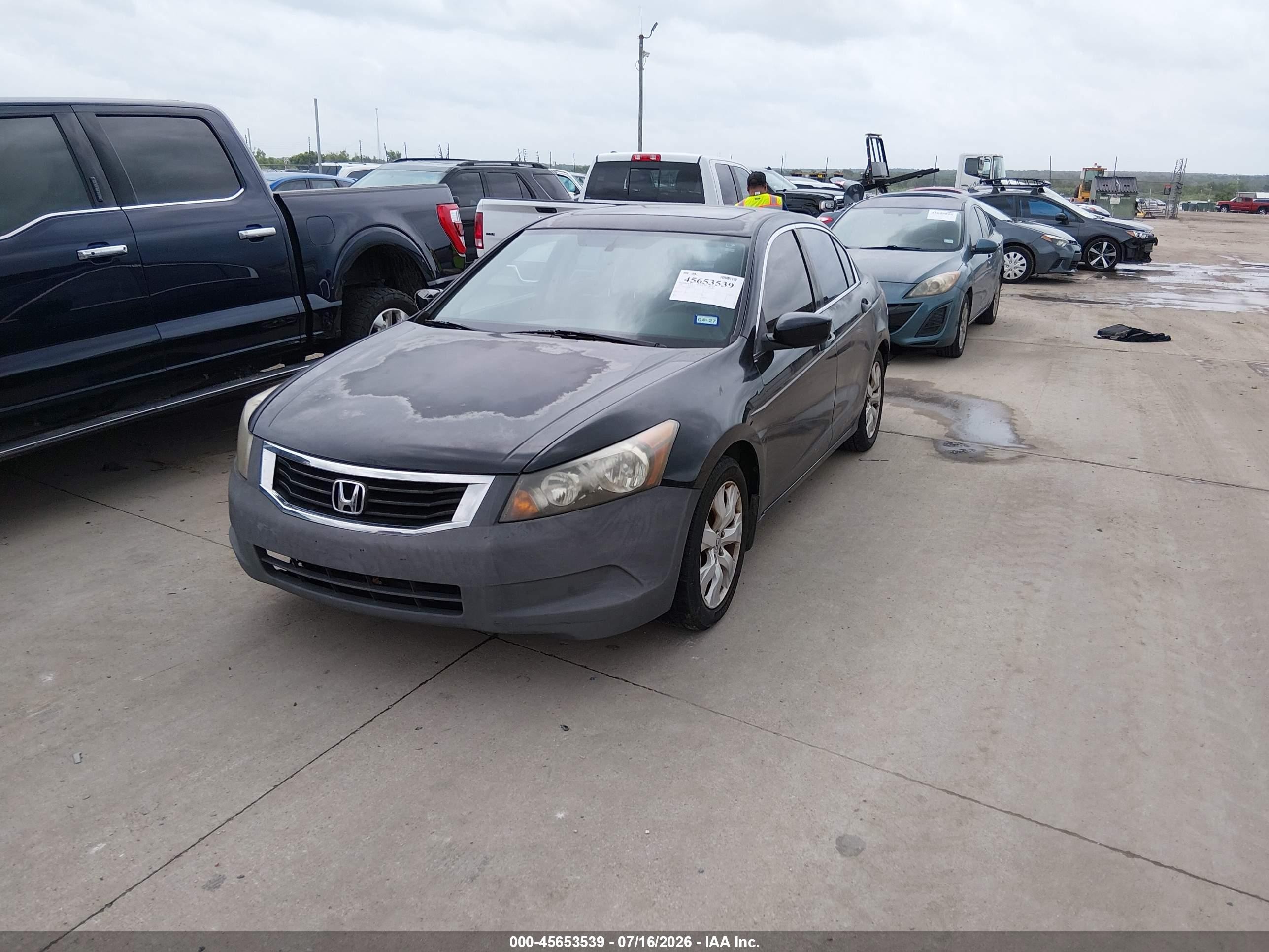 2008 Honda Accord 2.4 Ex-l Black vin: JHMCP26898C036439