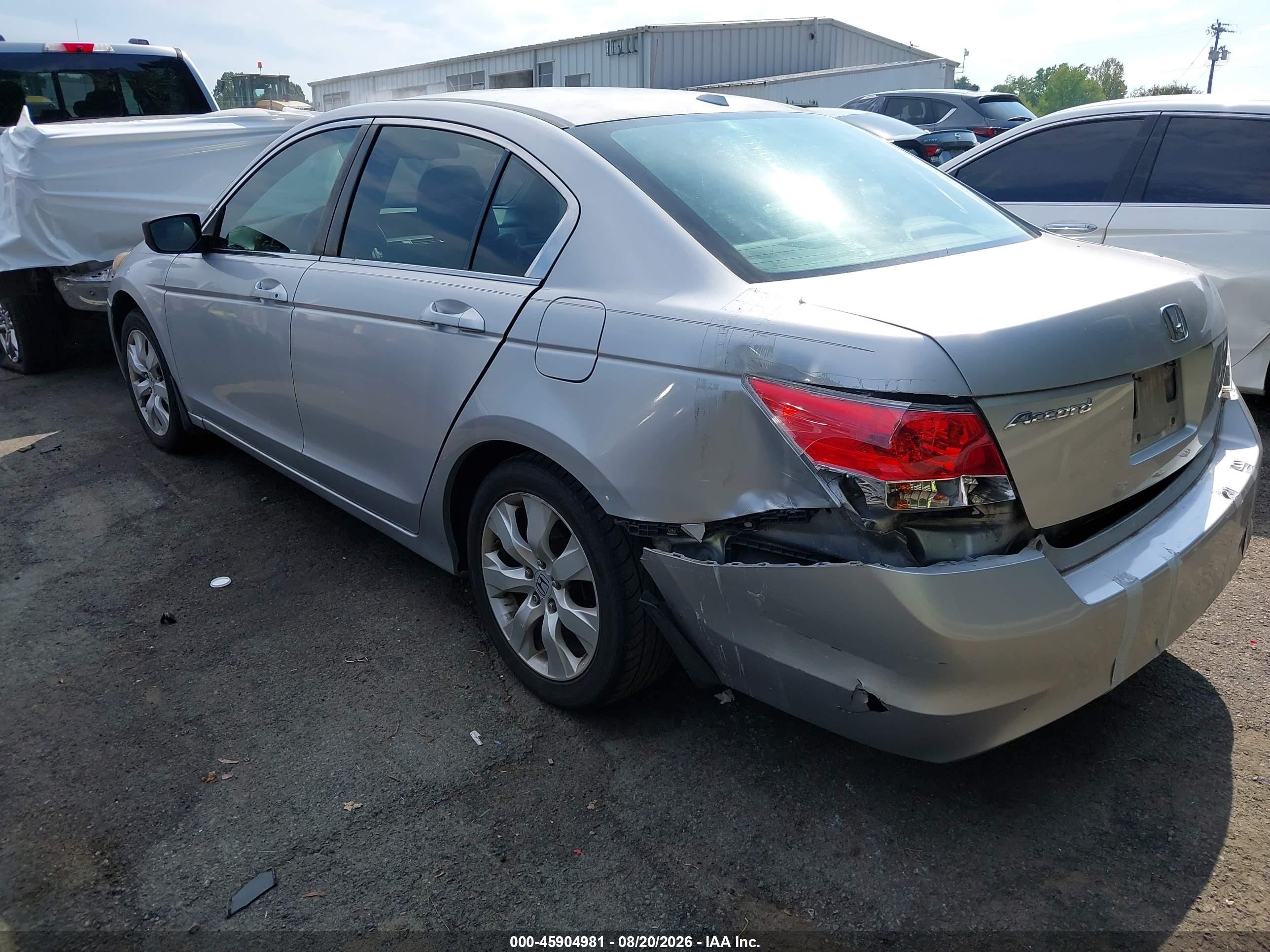 2008 Honda Accord 2.4 Ex-l Silver vin: JHMCP26898C063849