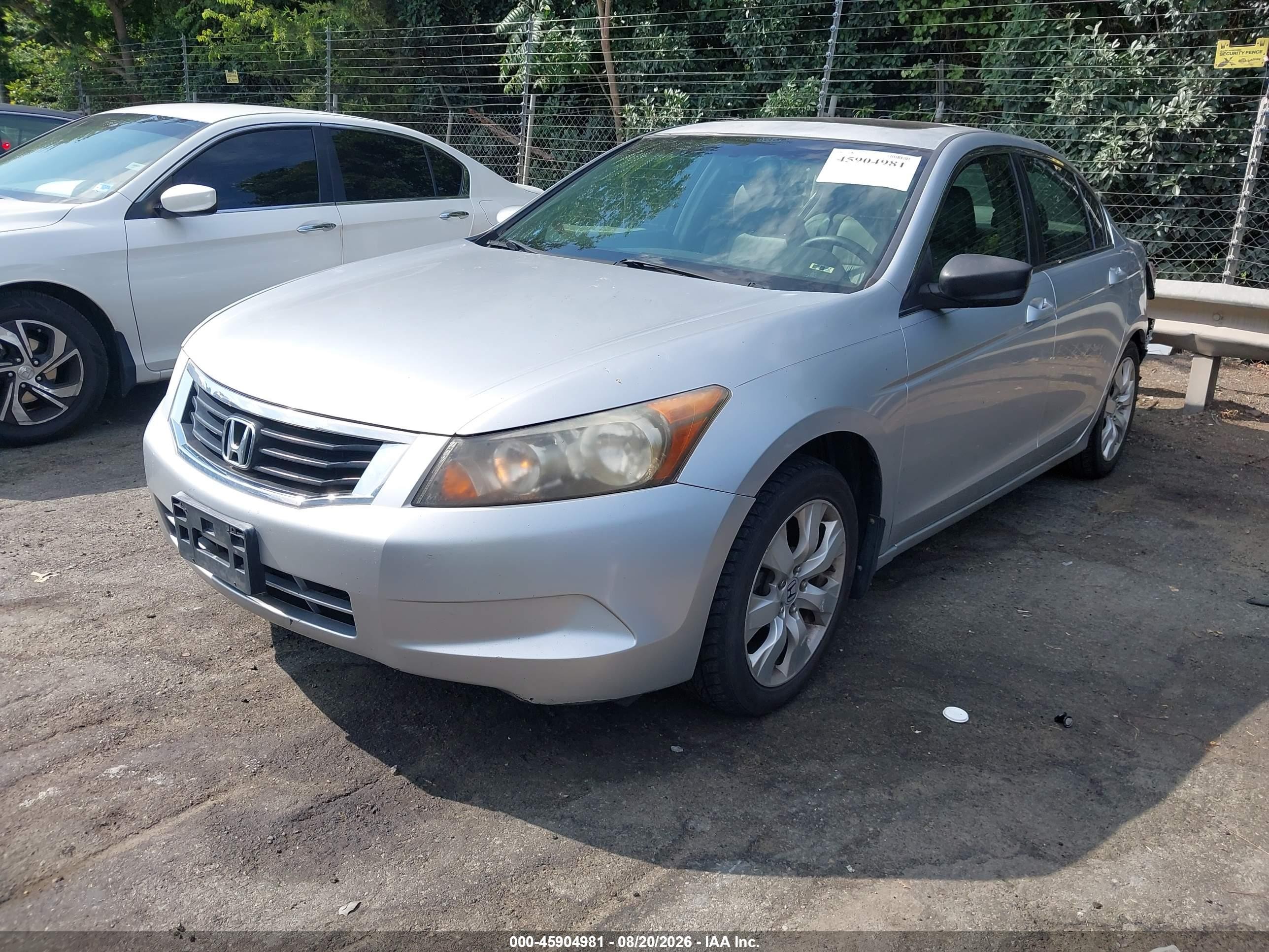 2008 Honda Accord 2.4 Ex-l Silver vin: JHMCP26898C063849