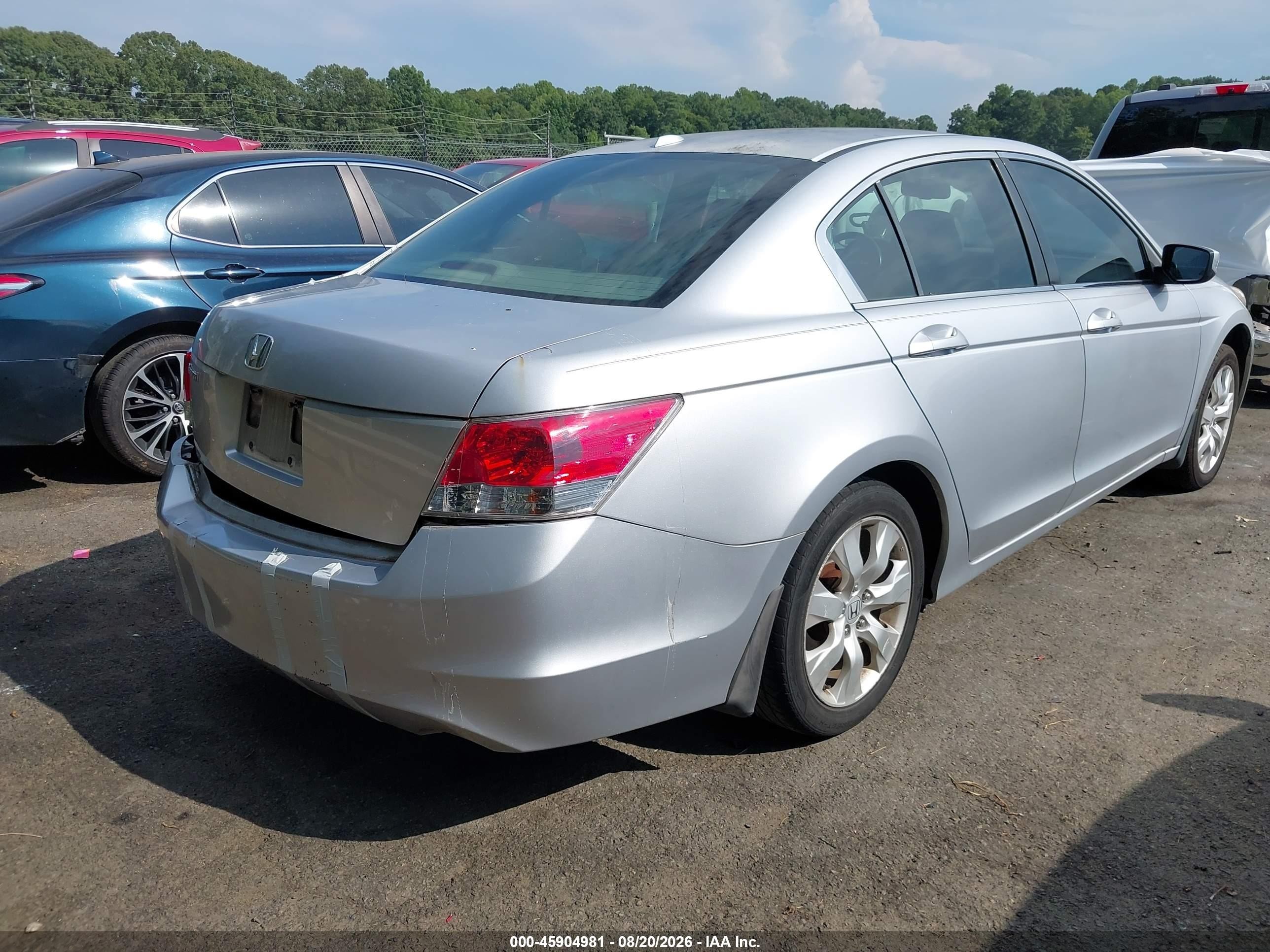2008 Honda Accord 2.4 Ex-l Silver vin: JHMCP26898C063849