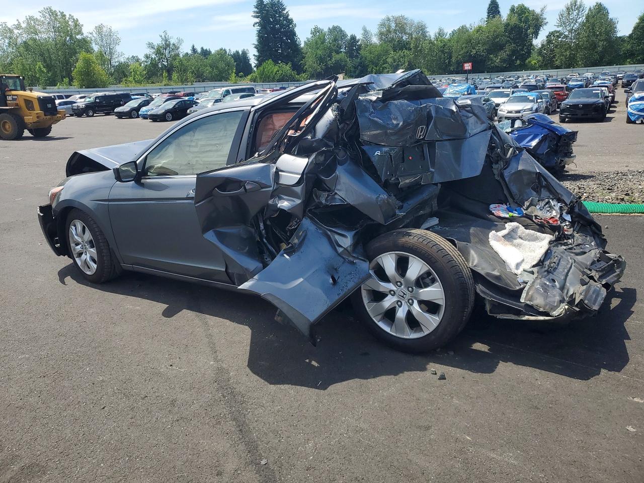 2008 Honda Accord Exl Gray vin: JHMCP268X8C004972