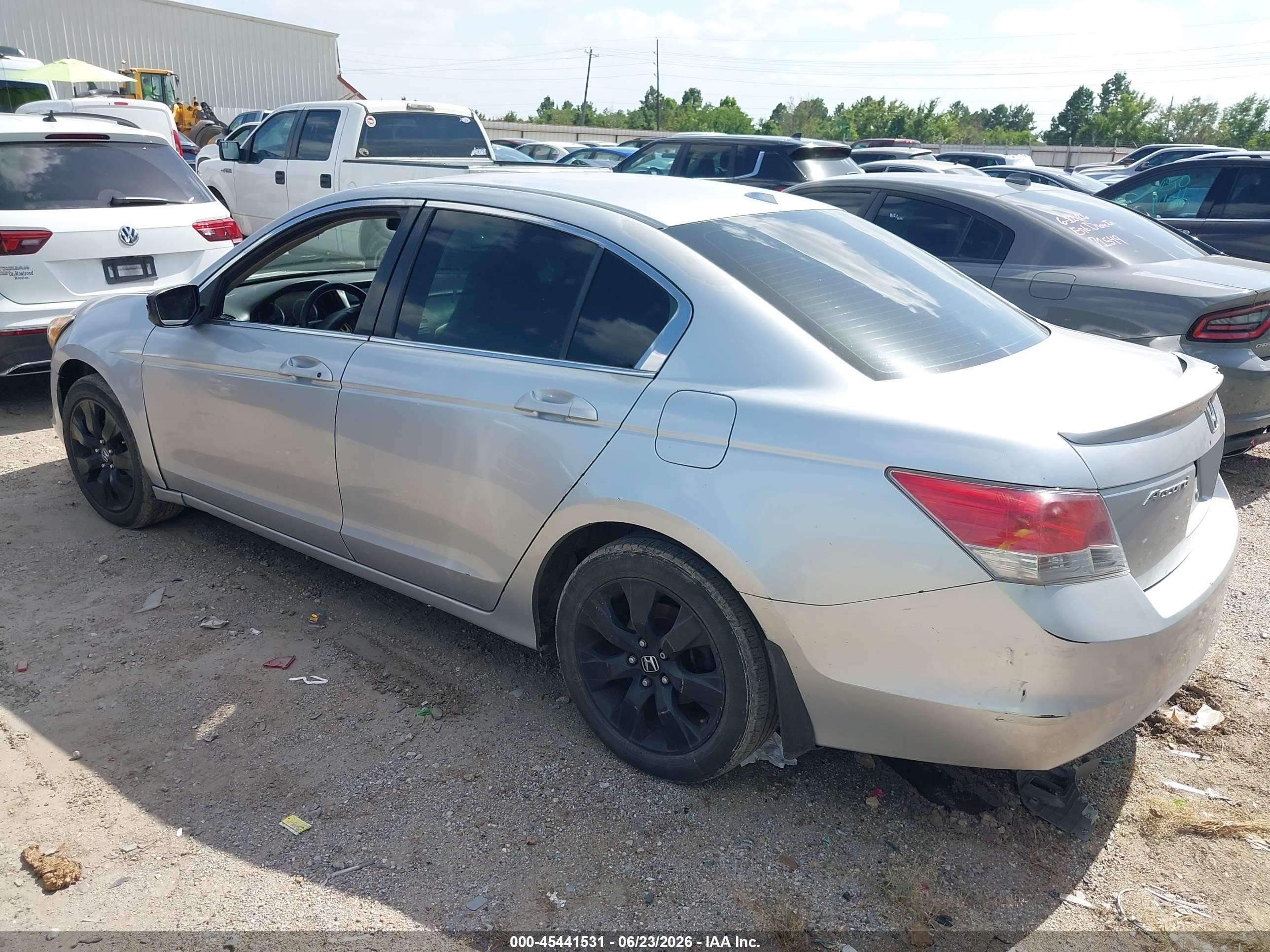 2008 Honda Accord 2.4 Ex-l Silver vin: JHMCP268X8C009878