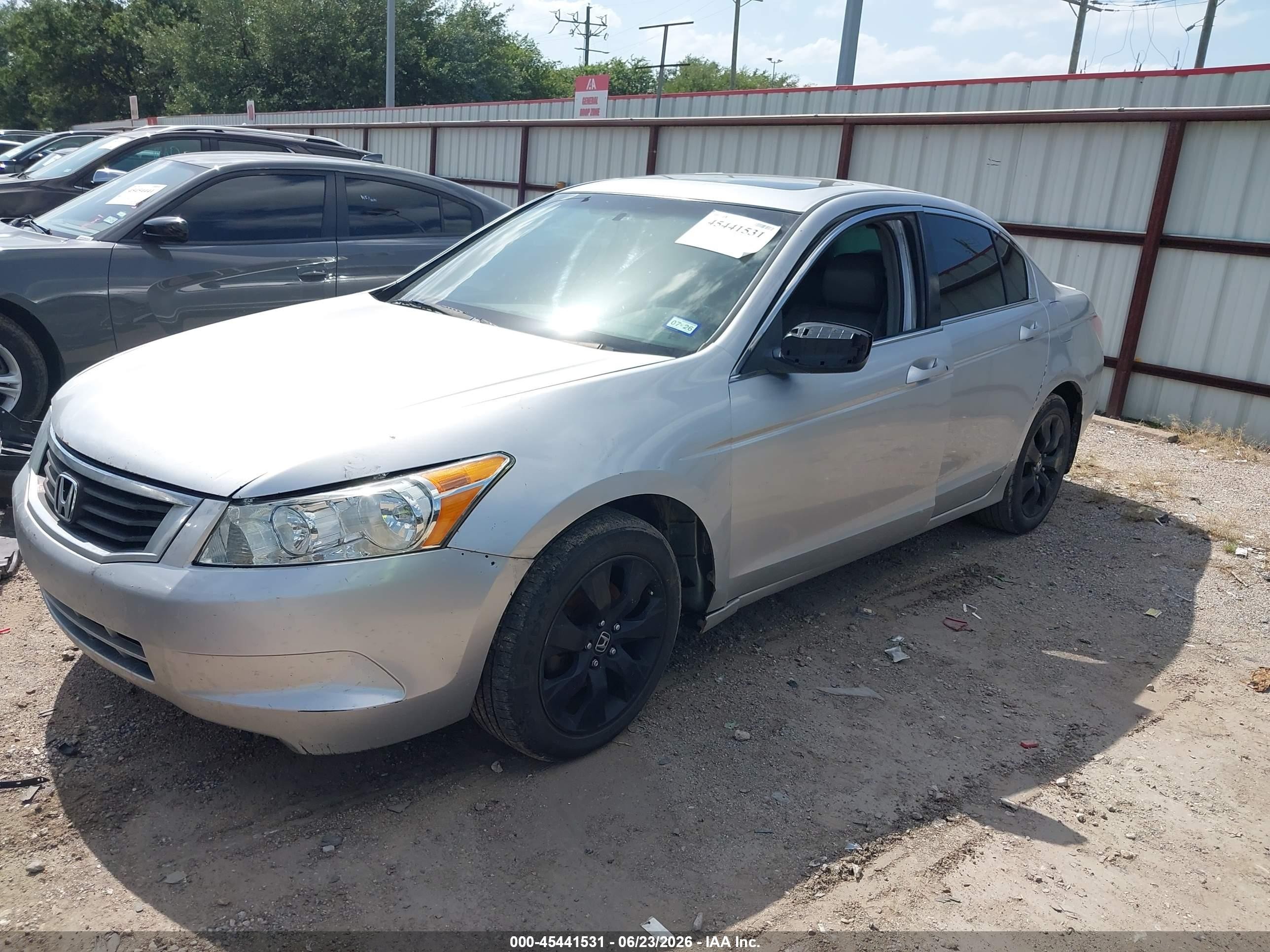 2008 Honda Accord 2.4 Ex-l Silver vin: JHMCP268X8C009878