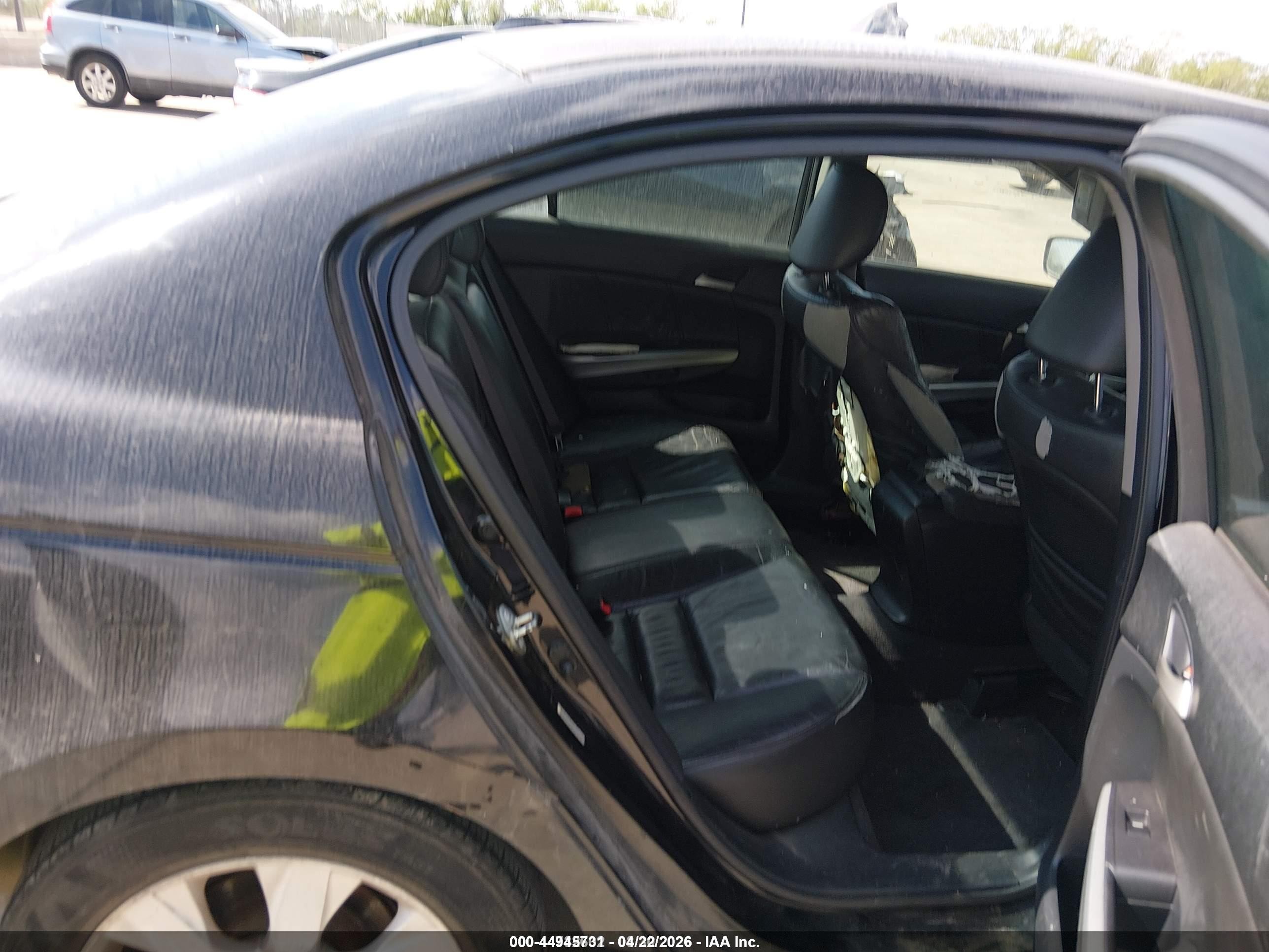2008 Honda Accord 2.4 Ex-l Black vin: JHMCP268X8C026793