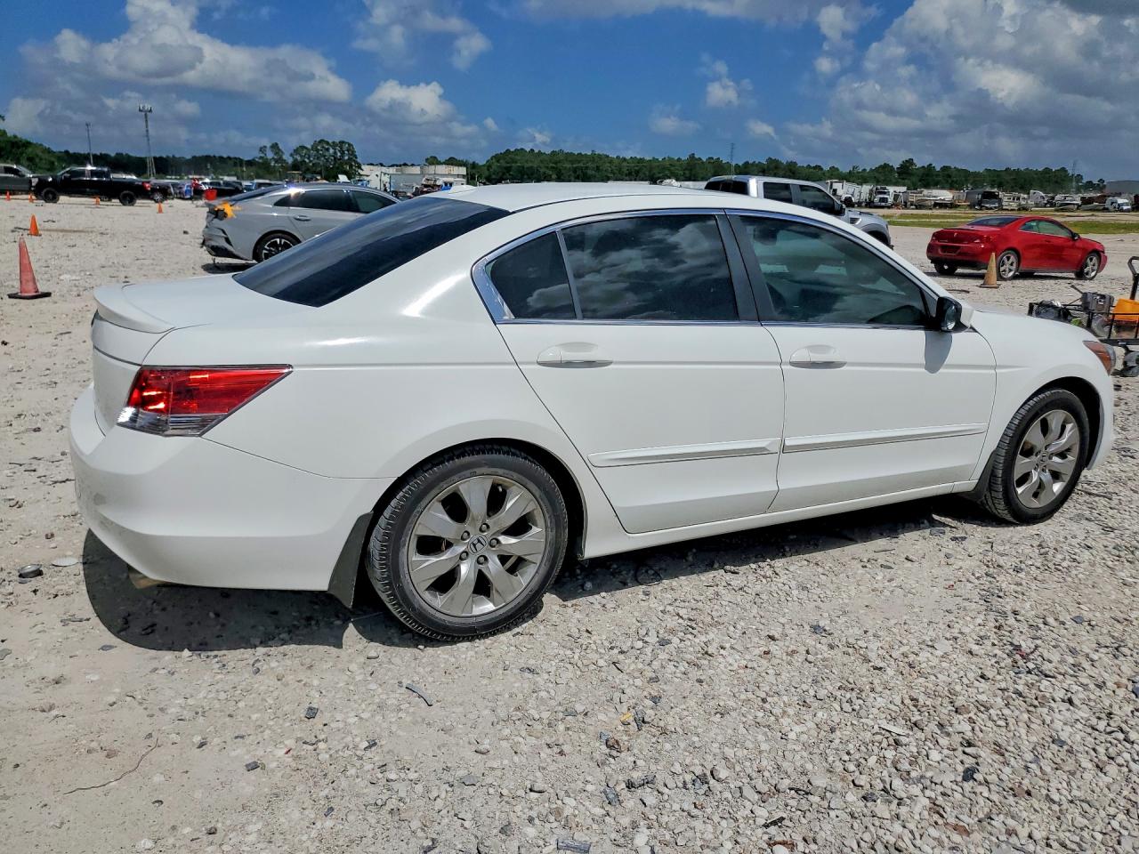 2008 Honda Accord Exl White vin: JHMCP268X8C032285
