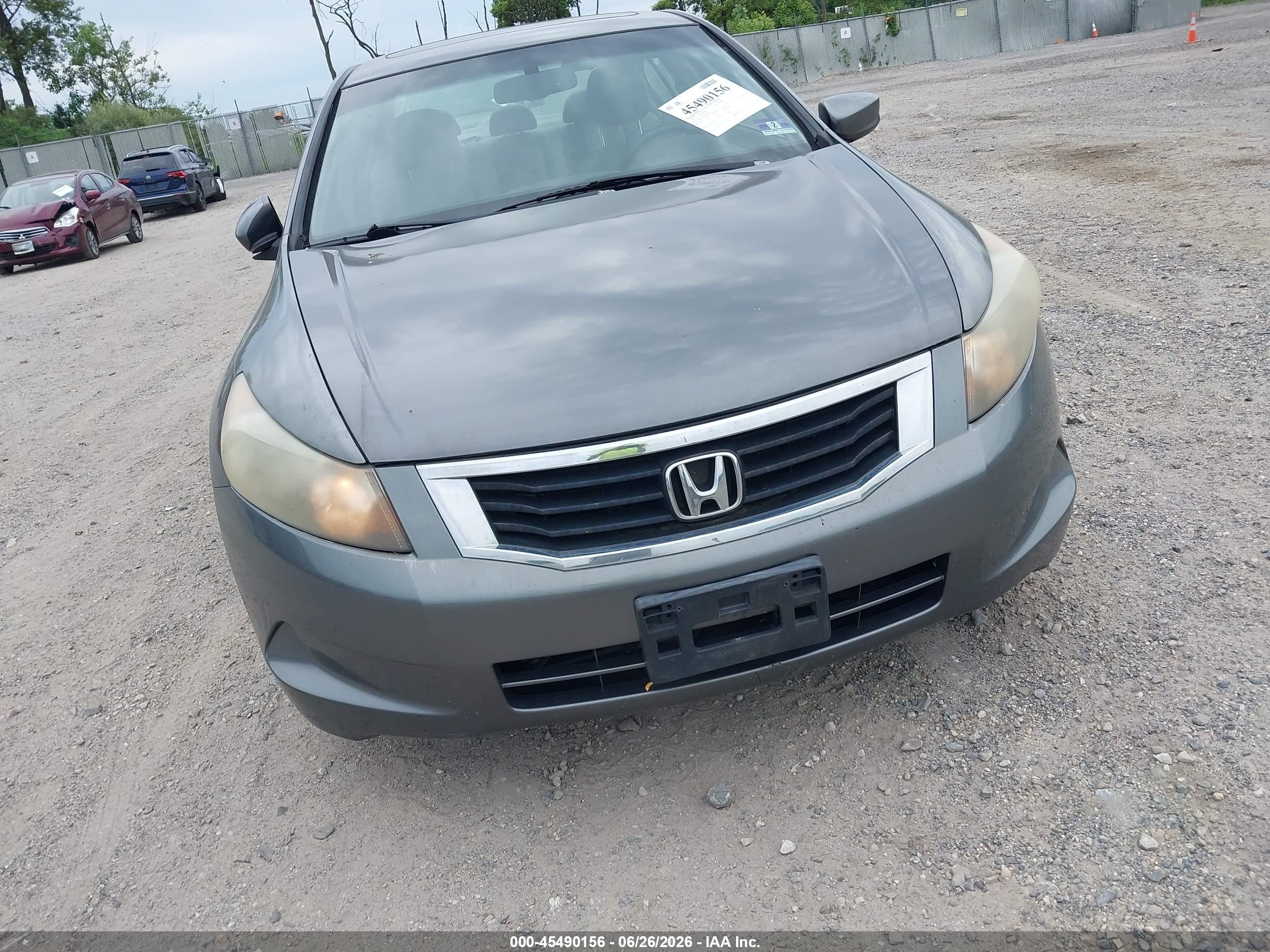 2008 Honda Accord 2.4 Ex-l Gray vin: JHMCP268X8C037308