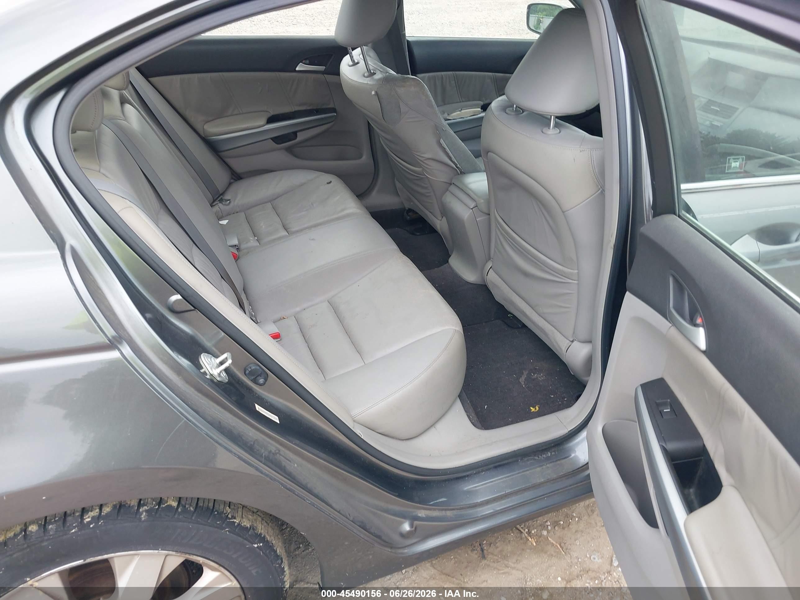 2008 Honda Accord 2.4 Ex-l Gray vin: JHMCP268X8C037308