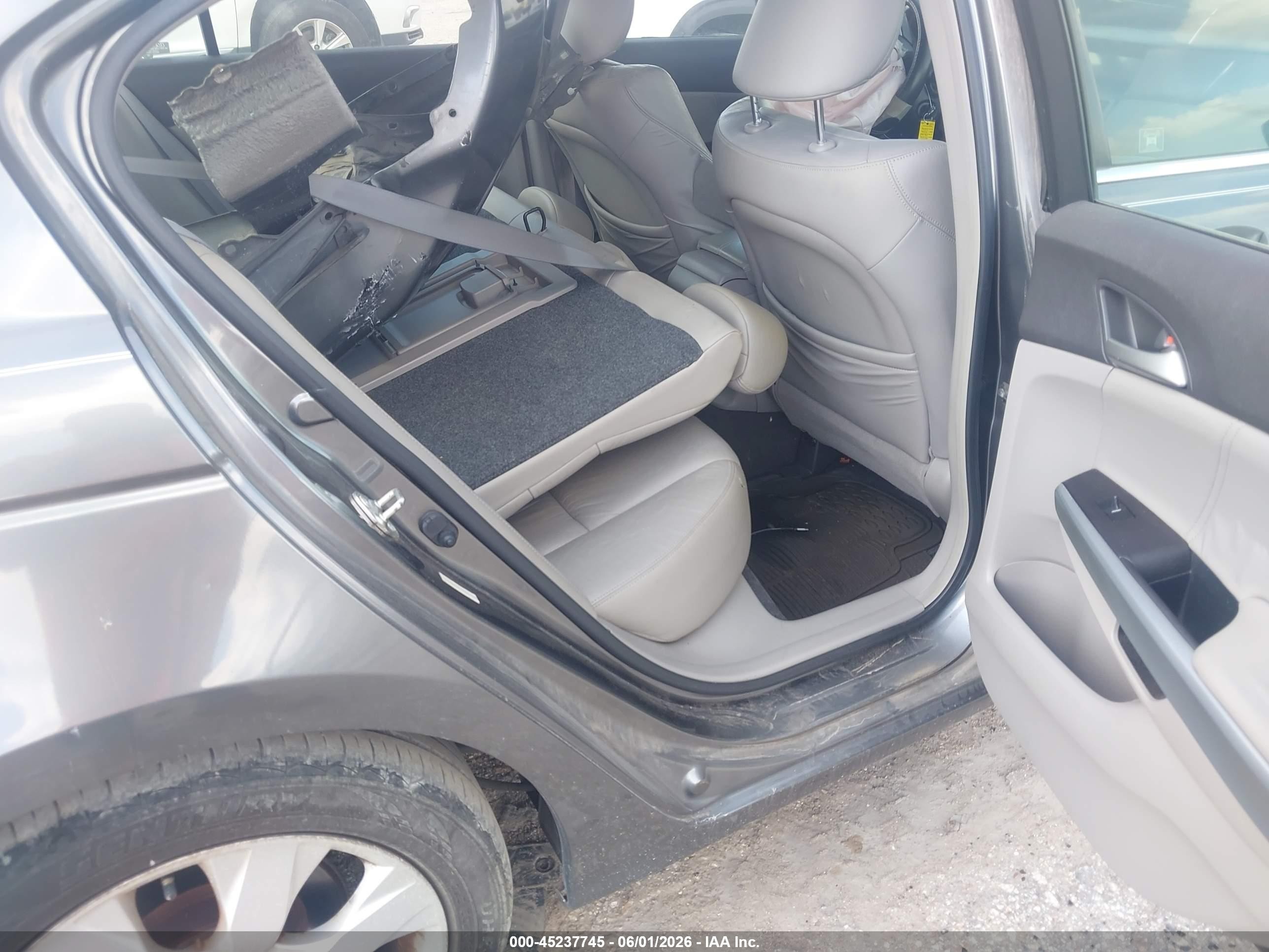 2008 Honda Accord 2.4 Ex-l Gray vin: JHMCP268X8C047370