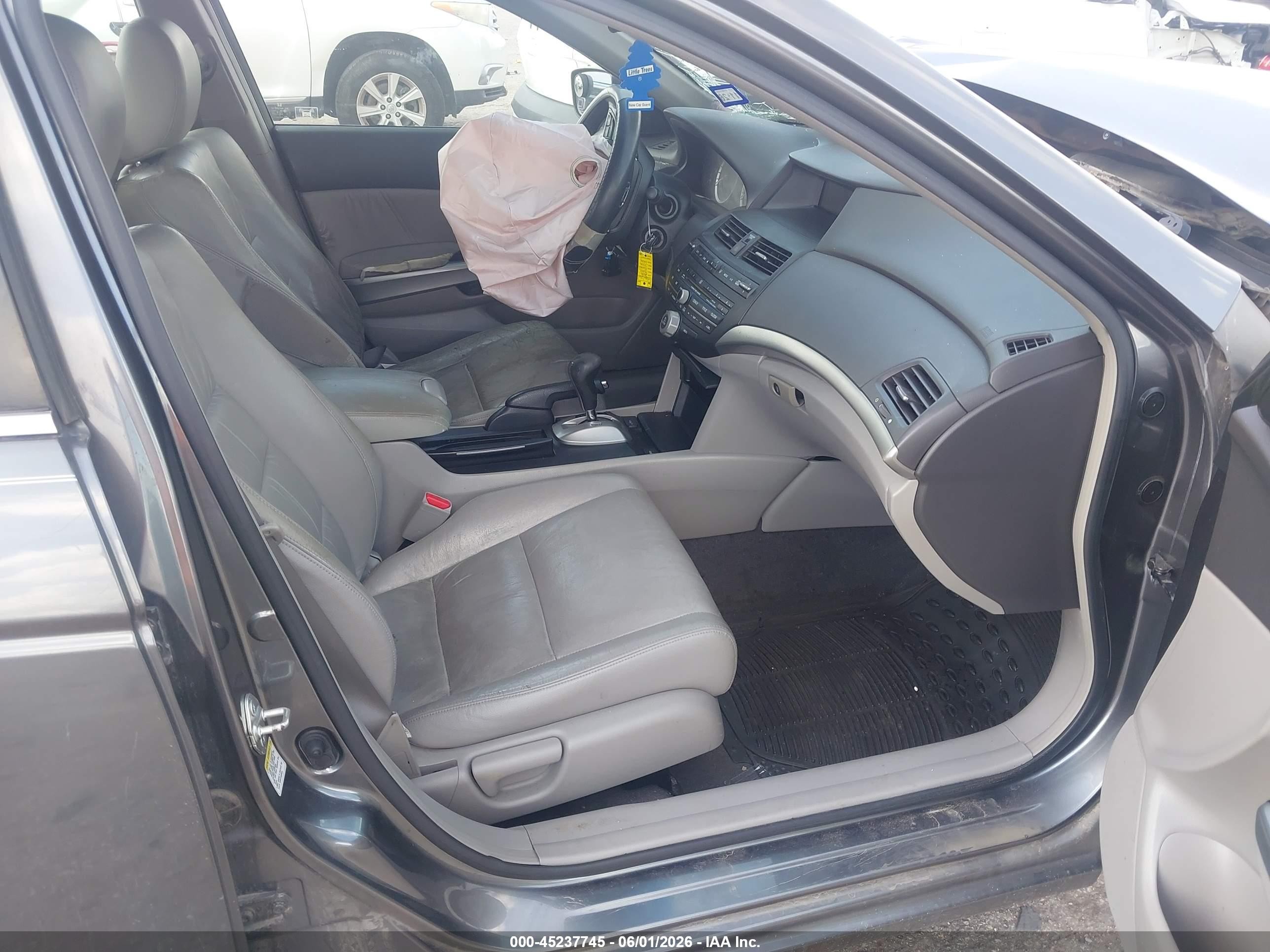 2008 Honda Accord 2.4 Ex-l Gray vin: JHMCP268X8C047370