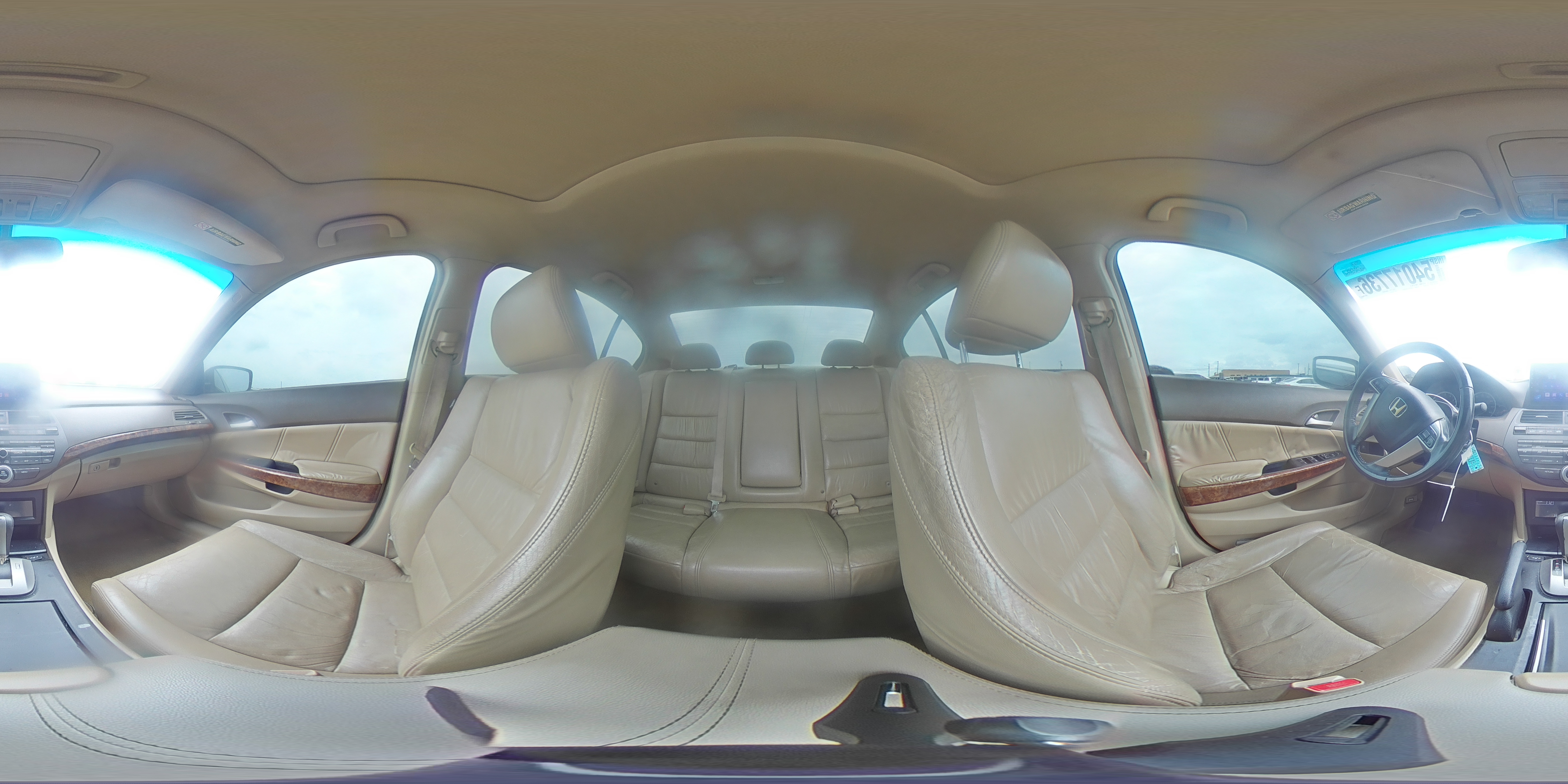 2008 Honda Accord Exl White vin: JHMCP268X8C056618