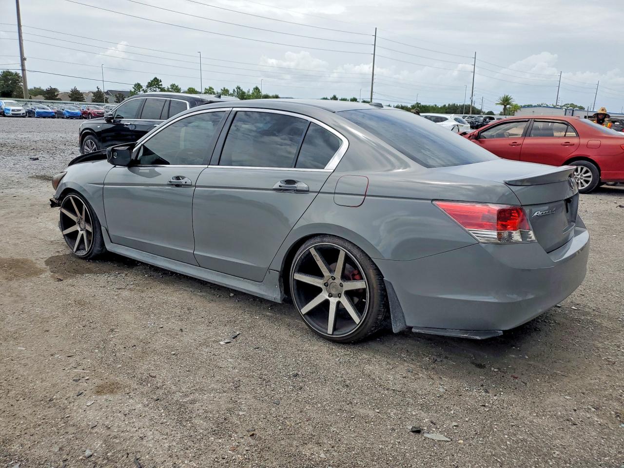 2008 Honda Accord Exl Gray vin: JHMCP268X8C069191