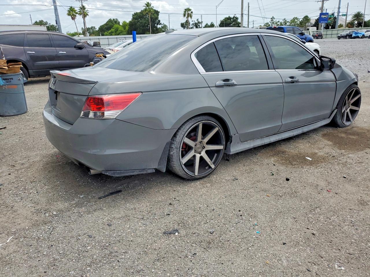 2008 Honda Accord Exl Gray vin: JHMCP268X8C069191
