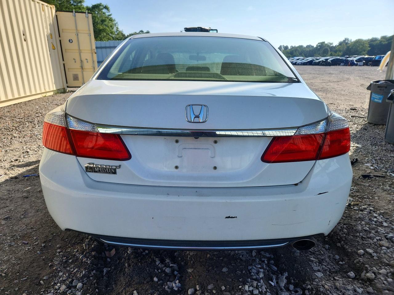 2013 Honda Accord Lx White vin: JHMCR2F31DC000477