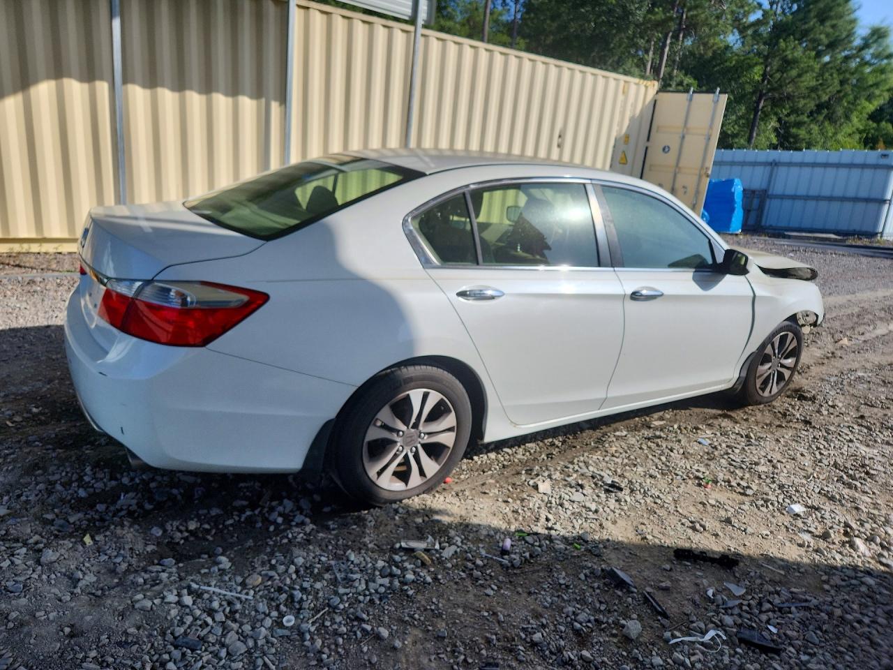 2013 Honda Accord Lx White vin: JHMCR2F31DC000477