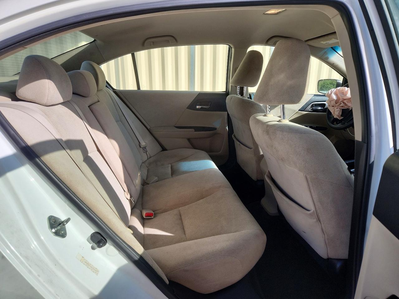 2013 Honda Accord Lx White vin: JHMCR2F31DC000477